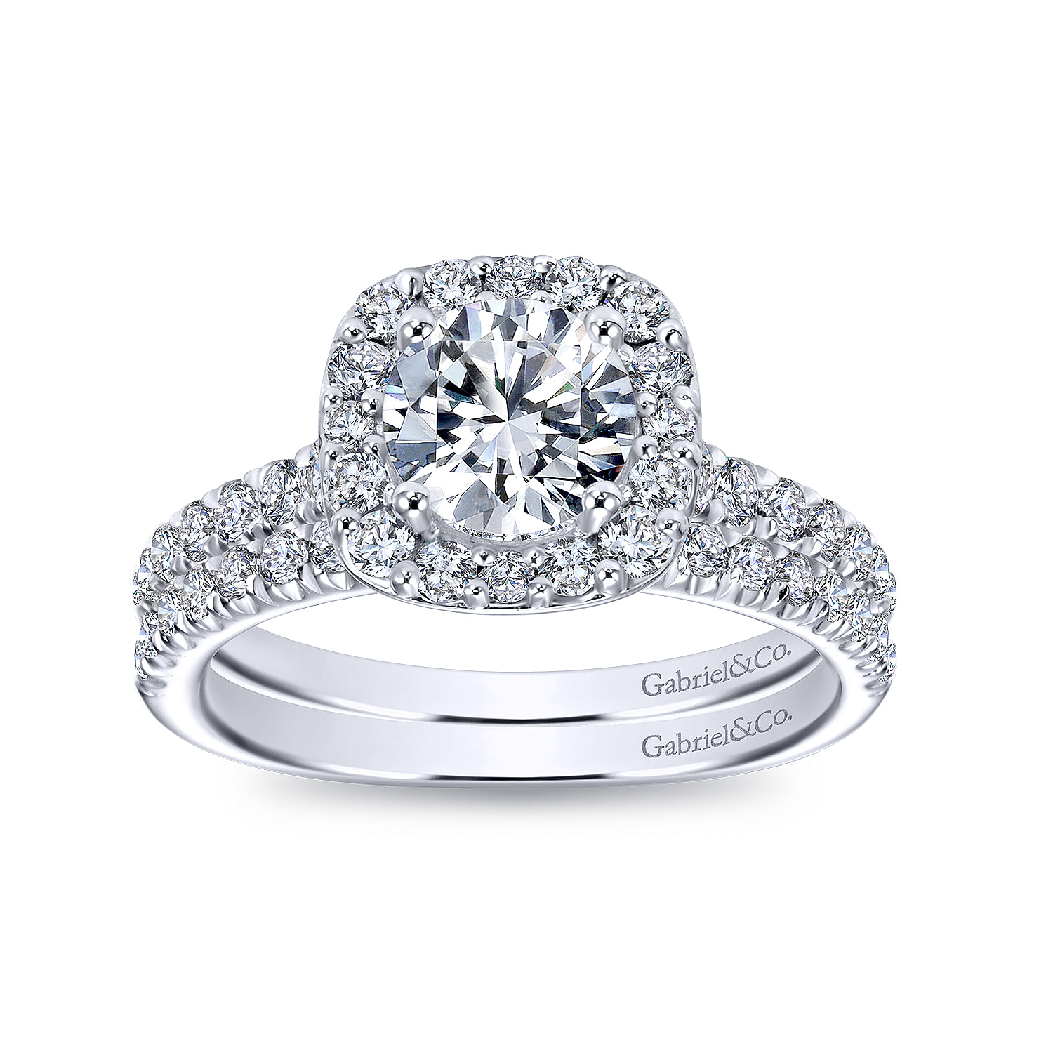 14k White Gold Diamond Straight Wedding Band angle 4 14k White Gold Diamond Straight Wedding Band angle 4