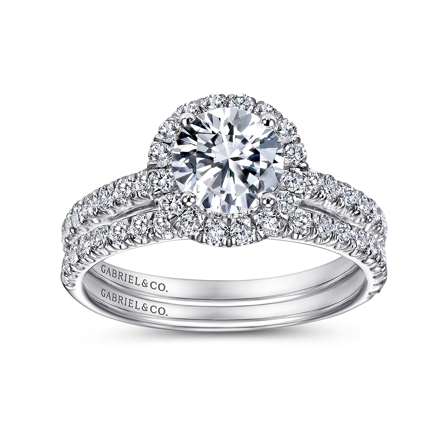14k White Gold Diamond Straight Wedding Band angle 4 14k White Gold Diamond Straight Wedding Band angle 4