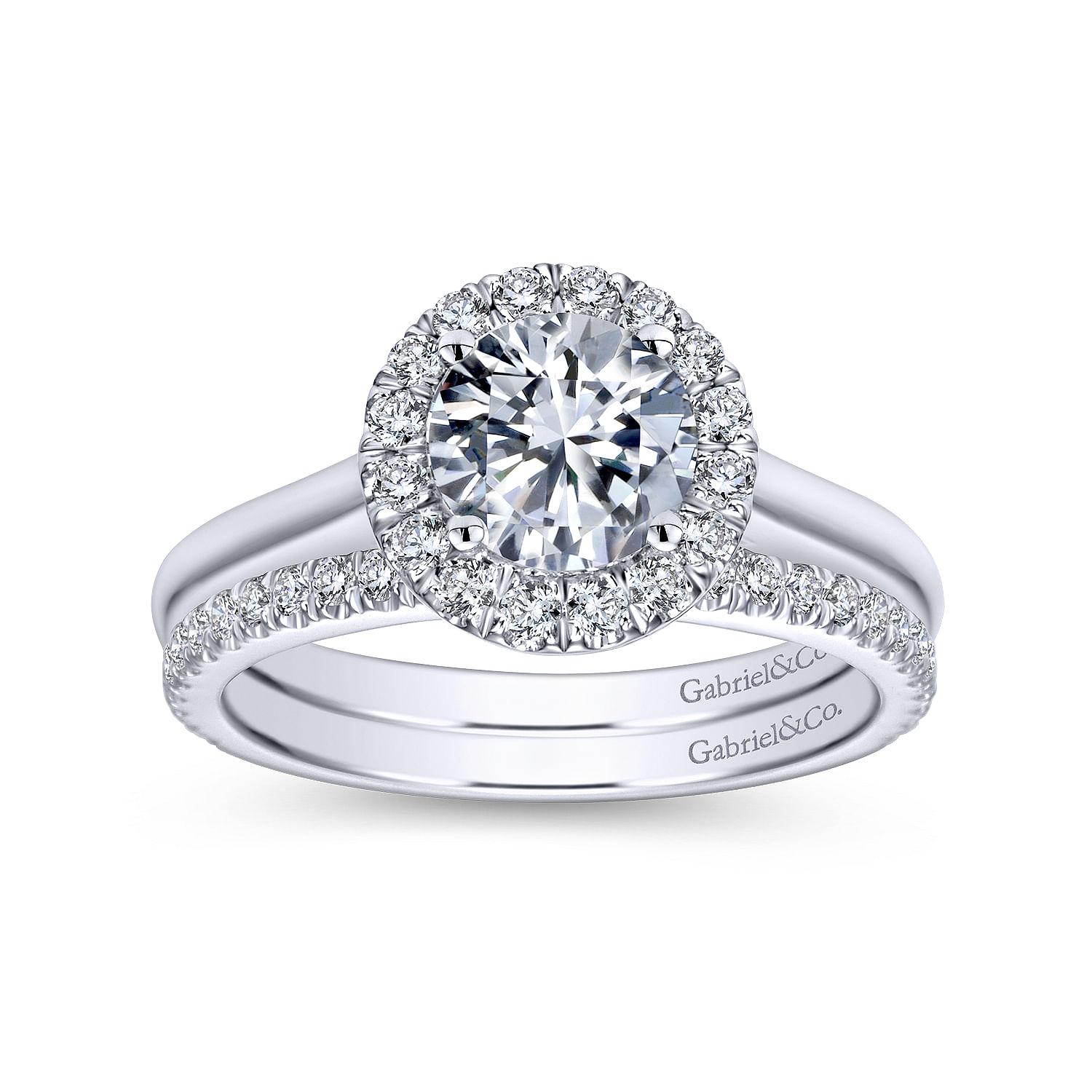 14k White Gold Diamond Straight Wedding Band angle 4 14k White Gold Diamond Straight Wedding Band angle 4