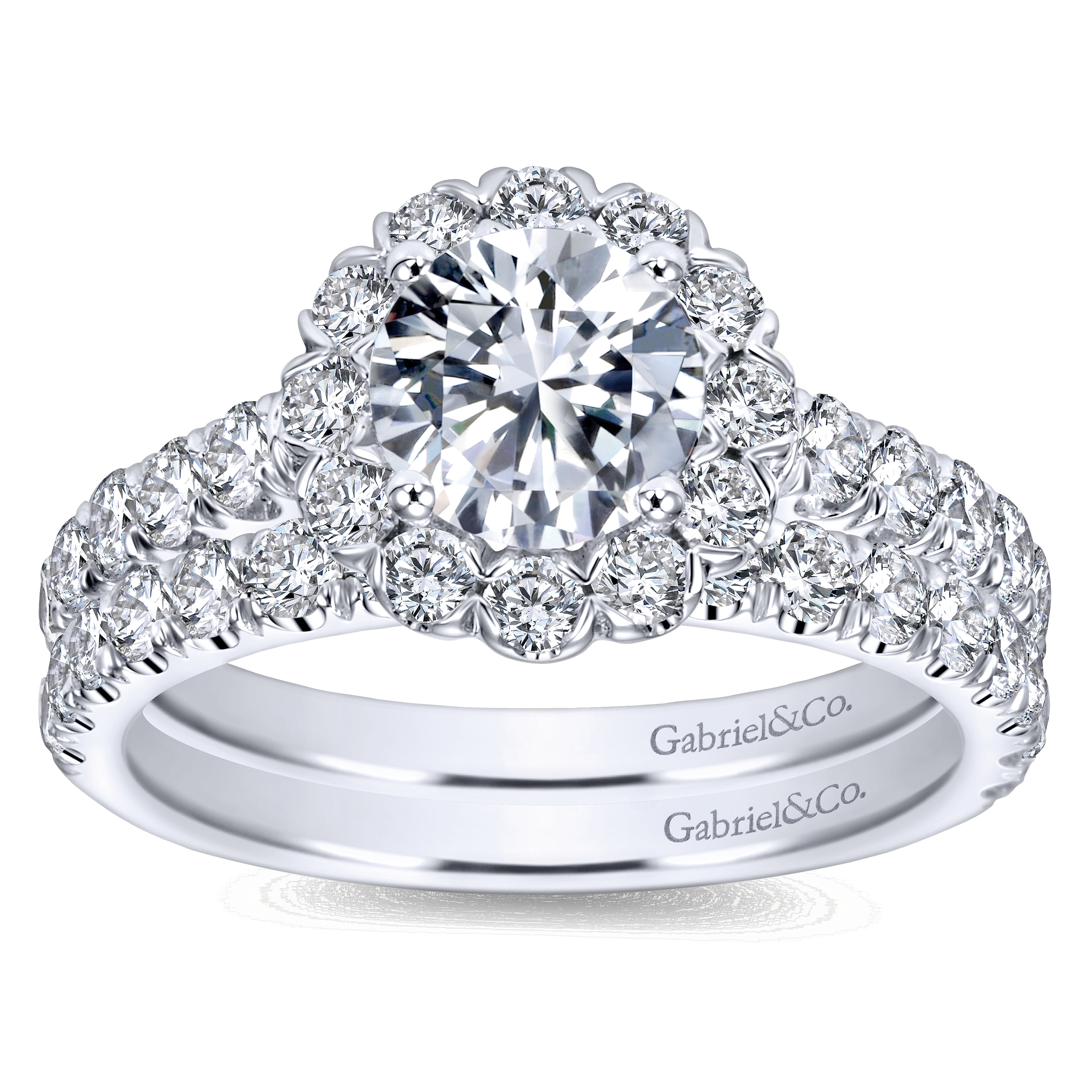 14k White Gold Diamond Straight Wedding Band angle 4 14k White Gold Diamond Straight Wedding Band angle 4