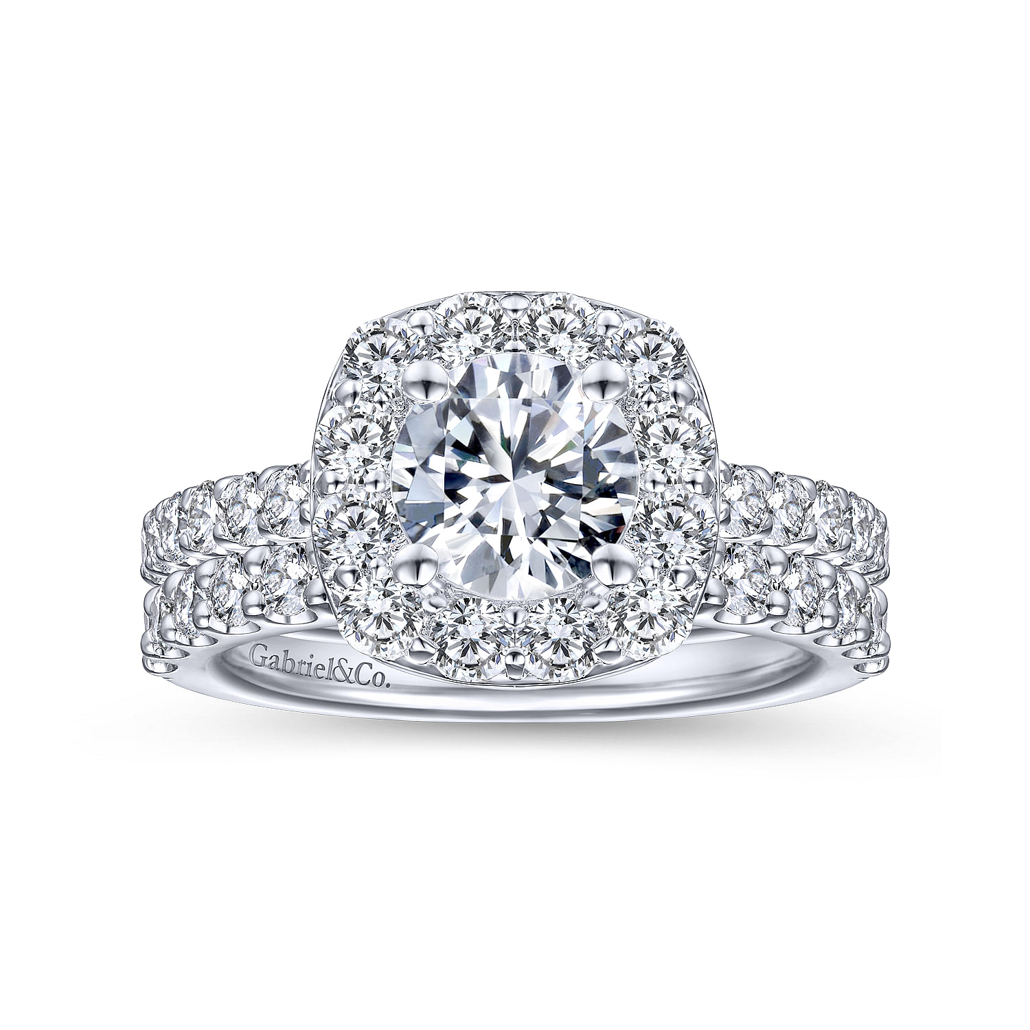 14k White Gold Diamond Straight Wedding Band angle 4 14k White Gold Diamond Straight Wedding Band angle 4