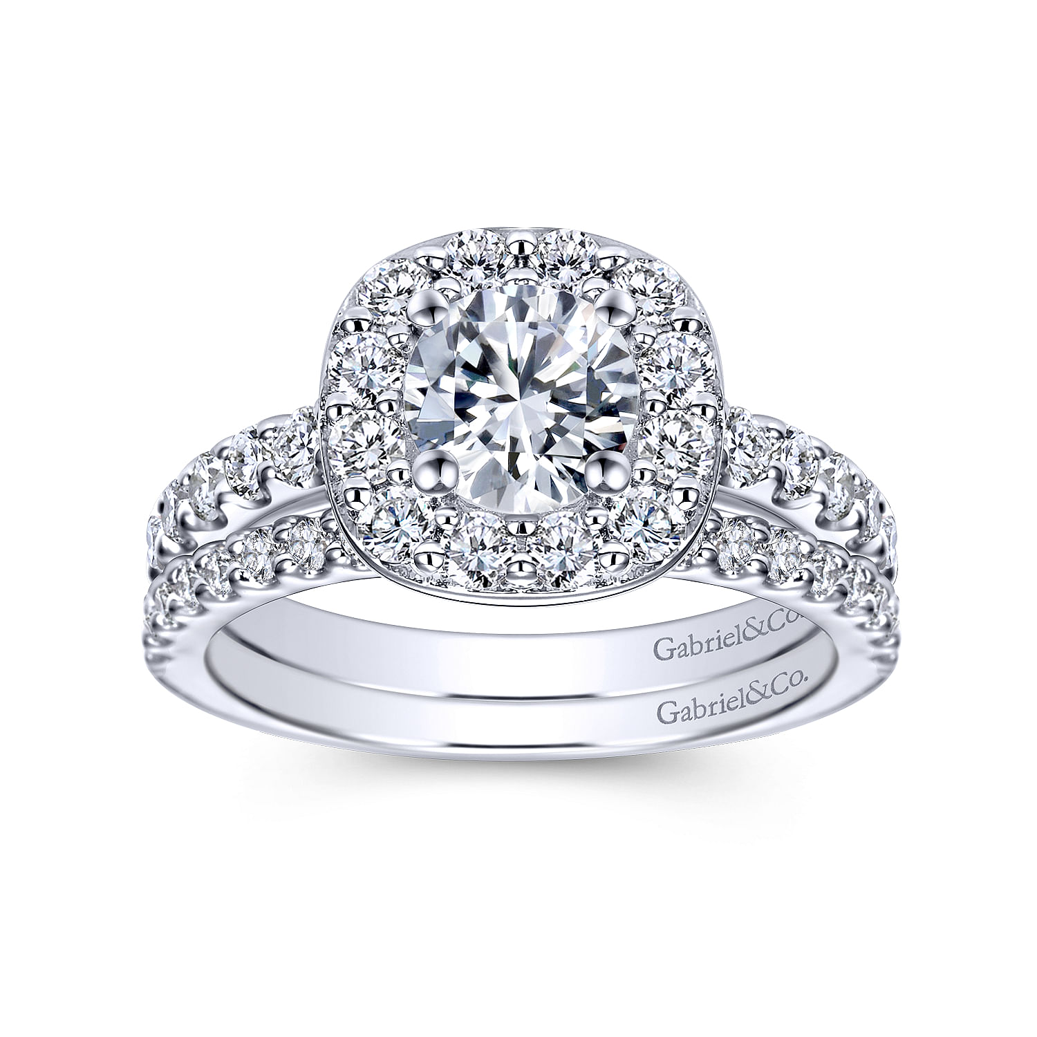 14k White Gold Diamond Straight Wedding Band angle 4 14k White Gold Diamond Straight Wedding Band angle 4