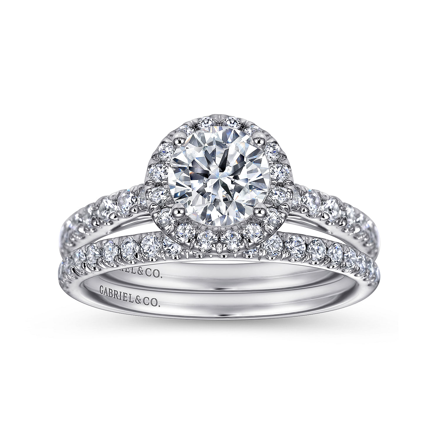 14k White Gold Diamond Straight Wedding Band angle 4 14k White Gold Diamond Straight Wedding Band angle 4