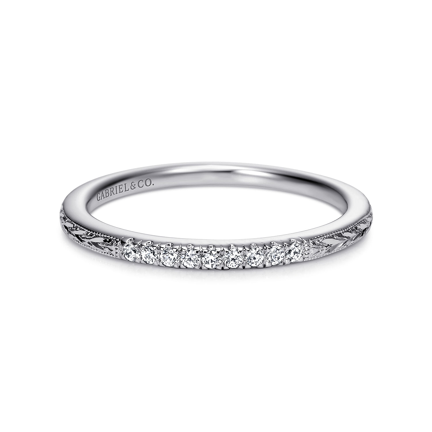 14k White Gold Diamond Straight 14k White Gold Diamond Straight