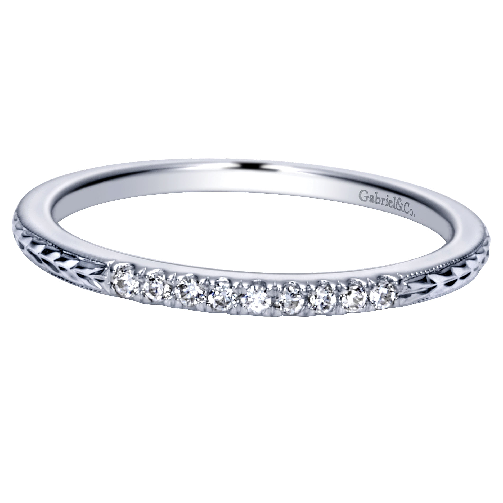 14k White Gold Diamond Straight 14k White Gold Diamond Straight