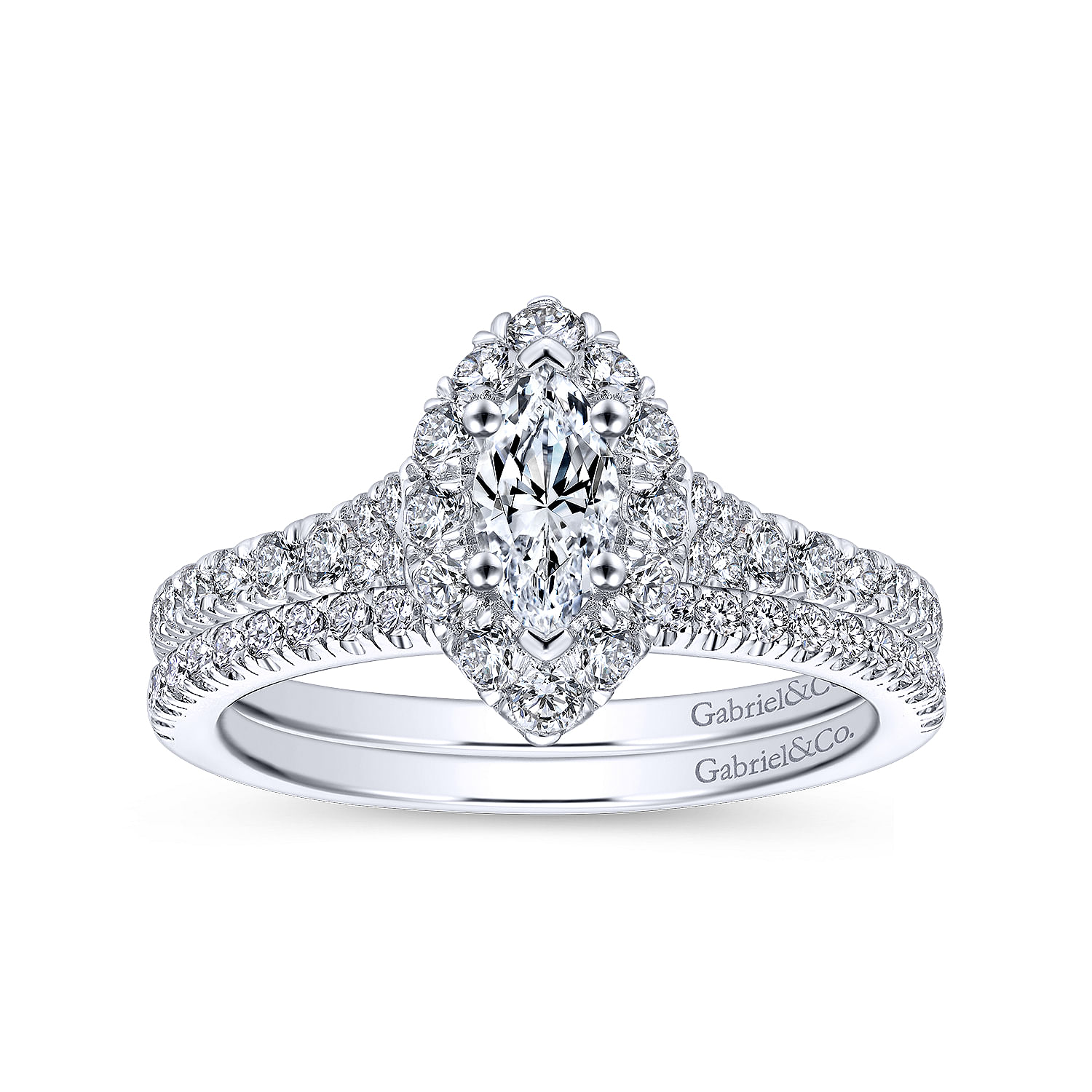 14k White Gold Diamond Straight Wedding Band angle 4 14k White Gold Diamond Straight Wedding Band angle 4