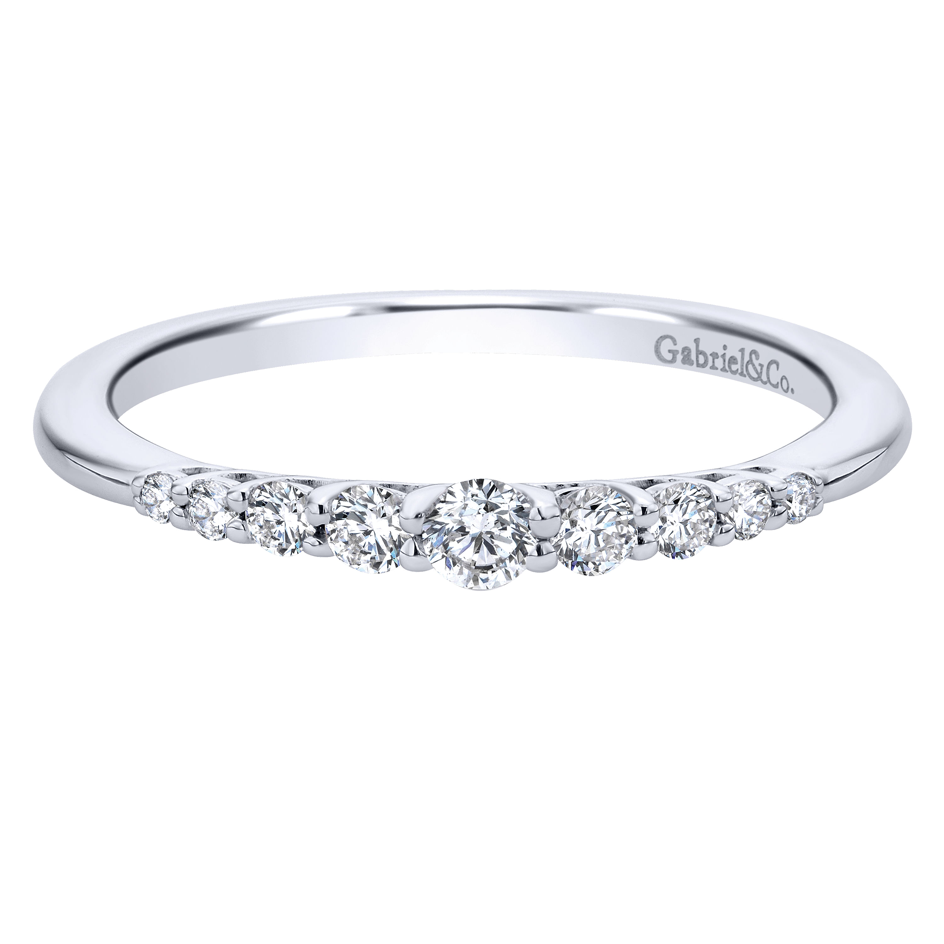 14k White Gold Diamond Straight 14k White Gold Diamond Straight