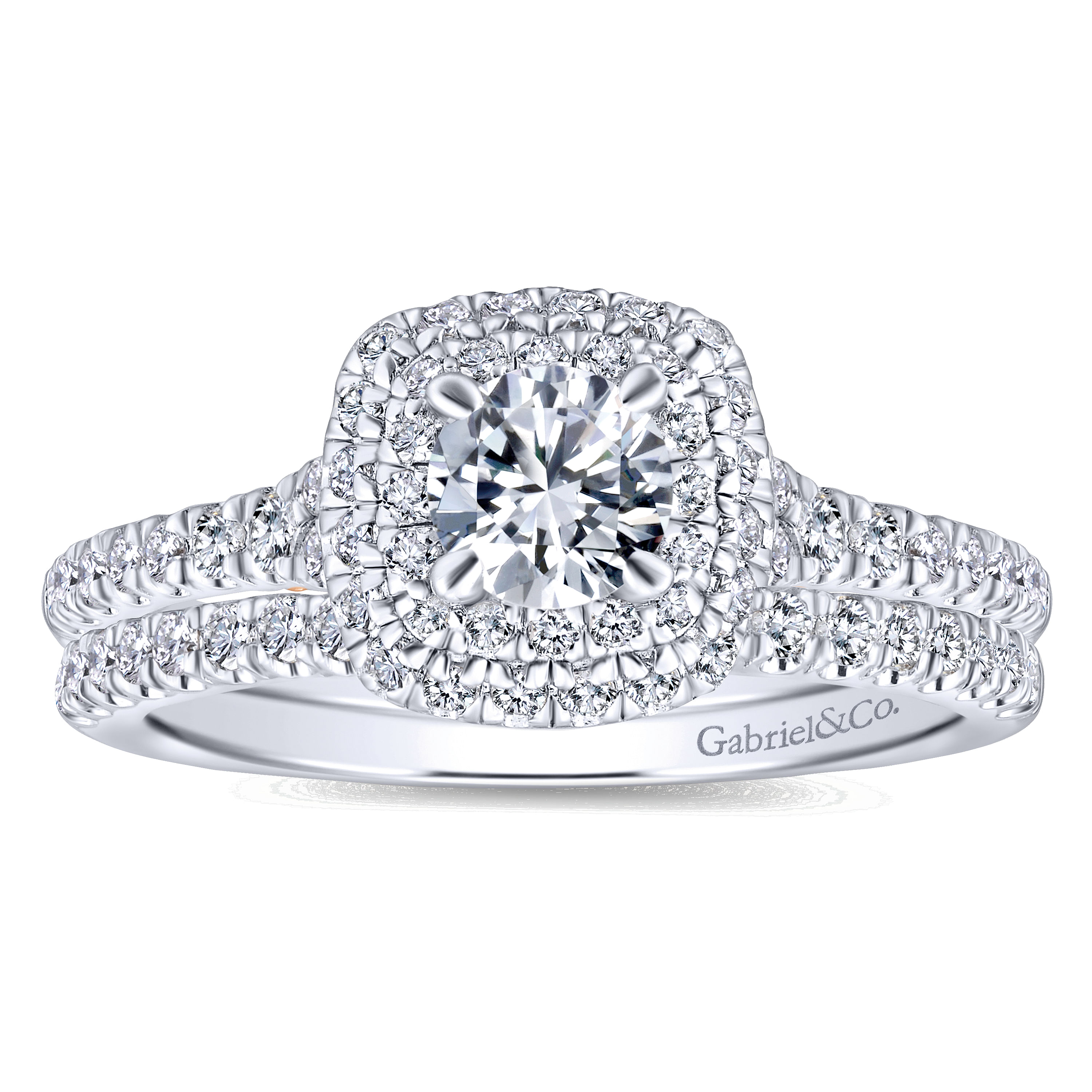 14k White Gold Diamond Straight Wedding Band angle 4 14k White Gold Diamond Straight Wedding Band angle 4