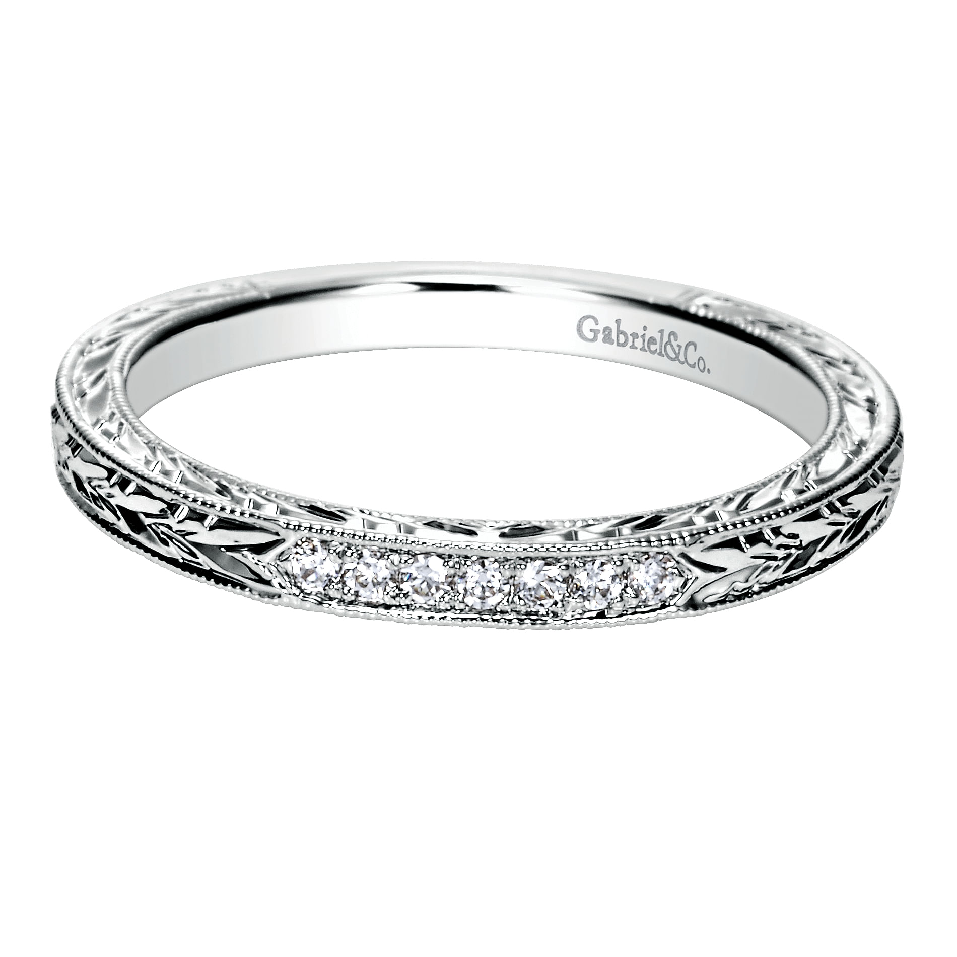 14k White Gold Diamond Straight 14k White Gold Diamond Straight