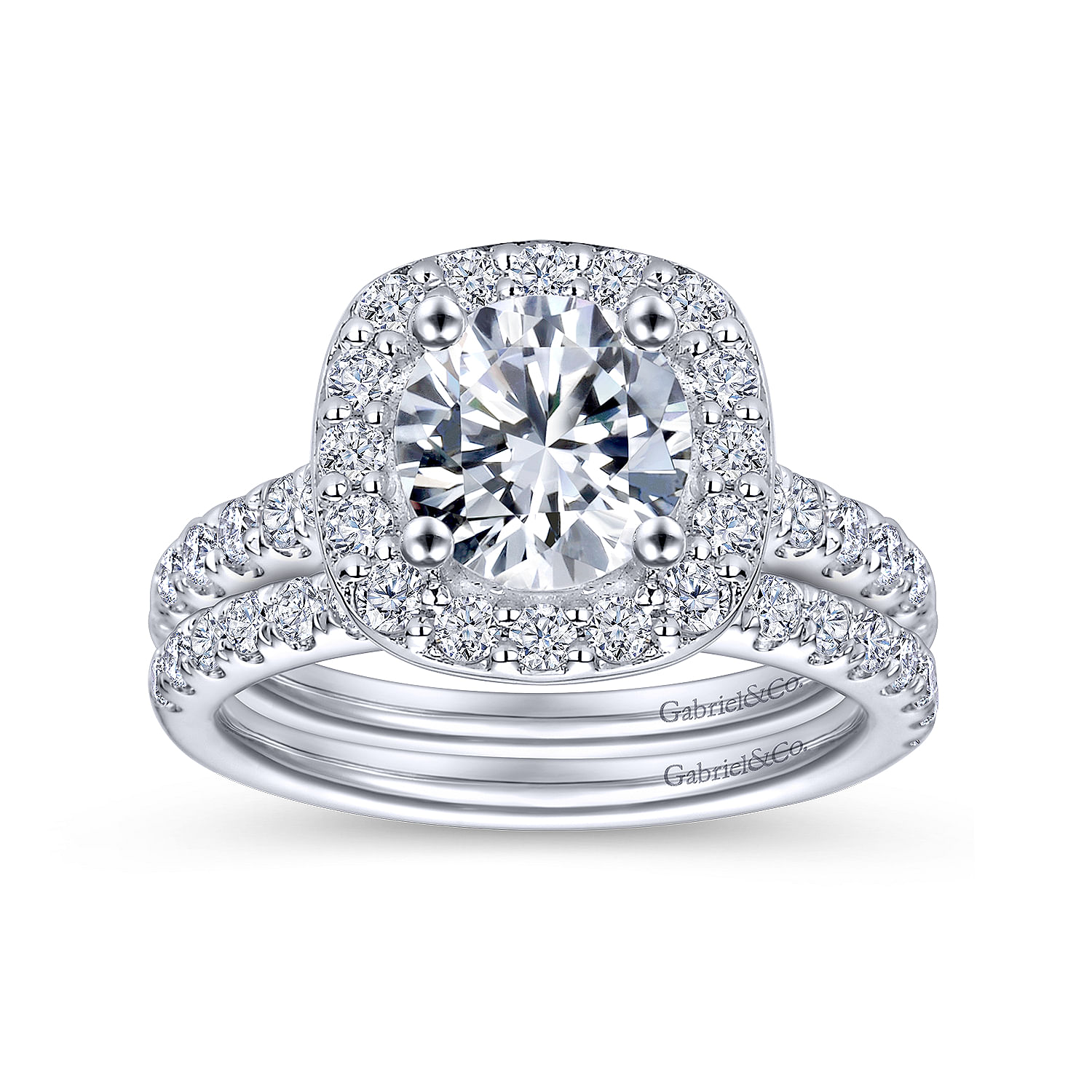 14k White Gold Diamond Straight Wedding Band angle 4 14k White Gold Diamond Straight Wedding Band angle 4