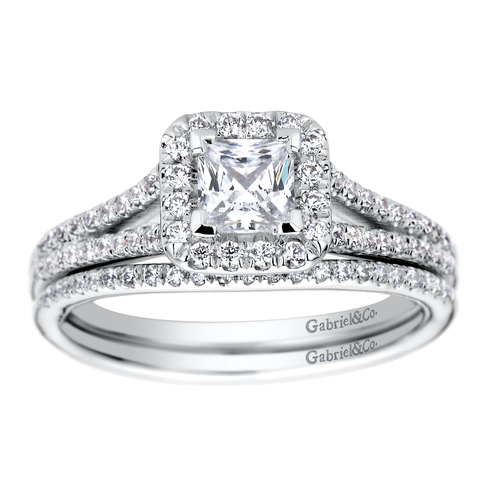 14k White Gold Diamond Straight Wedding Band angle 4 14k White Gold Diamond Straight Wedding Band angle 4