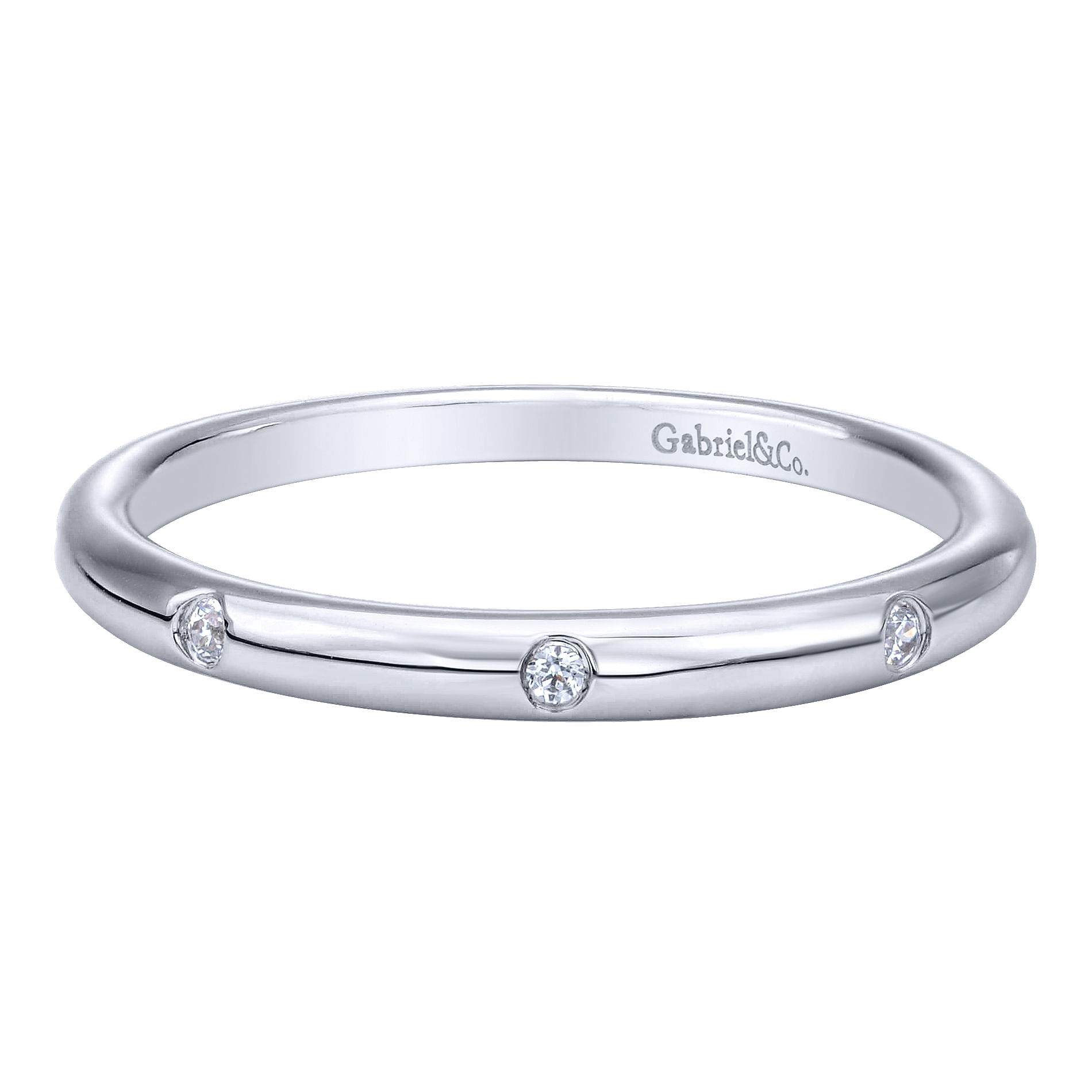 14k White Gold Diamond Straight 14k White Gold Diamond Straight