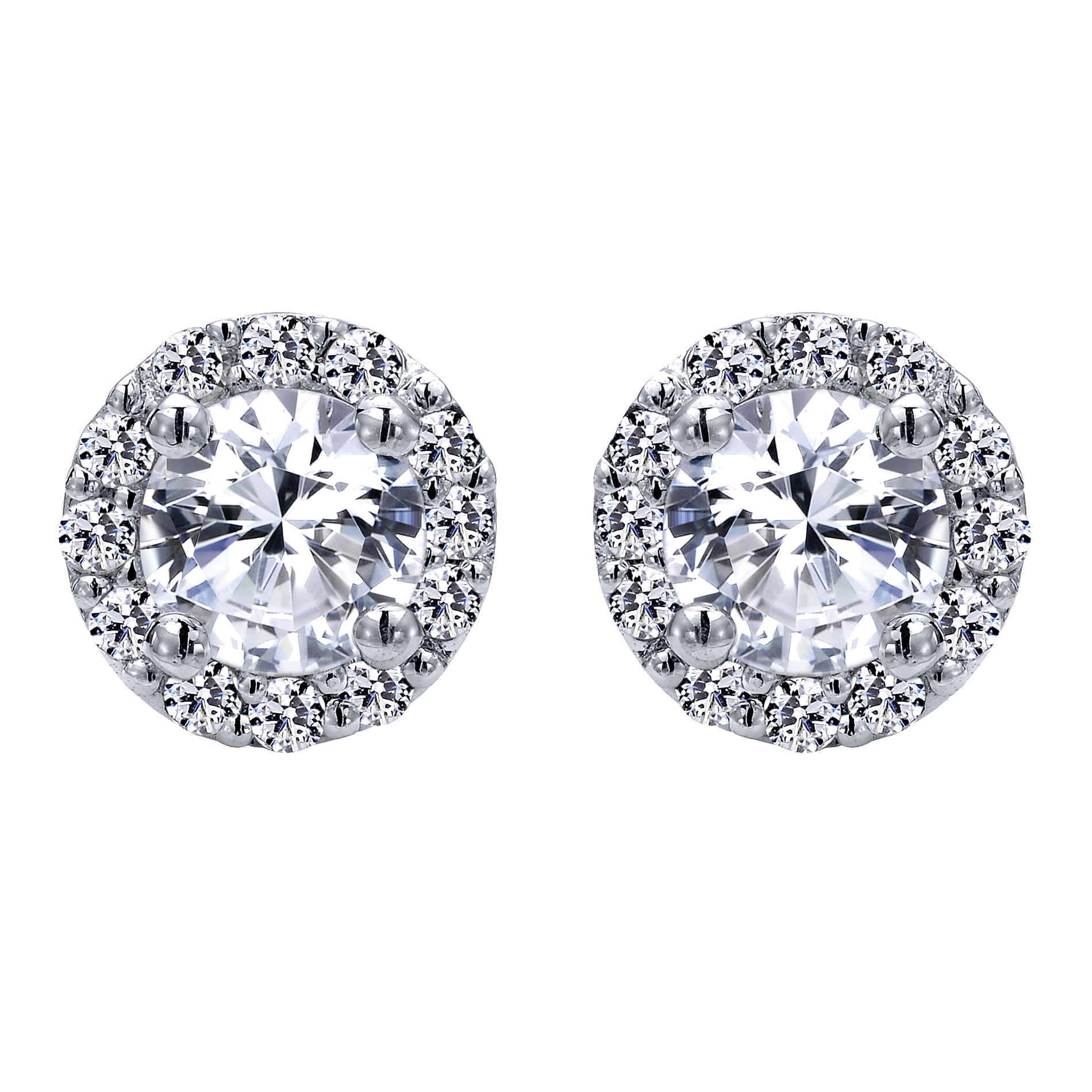 14k White Gold Diamond Stud 14k White Gold Diamond Stud