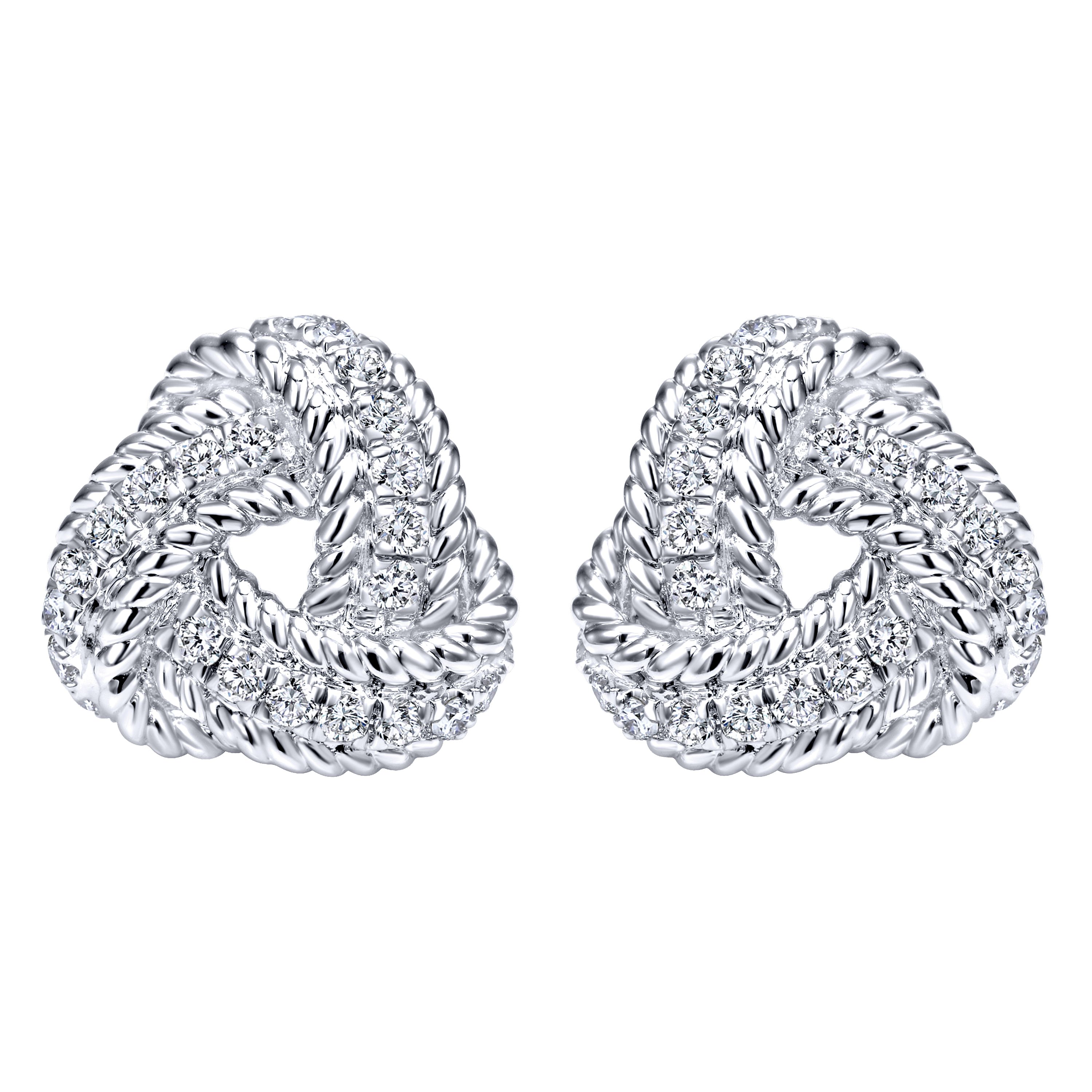 14k White Gold Diamond Stud 14k White Gold Diamond Stud