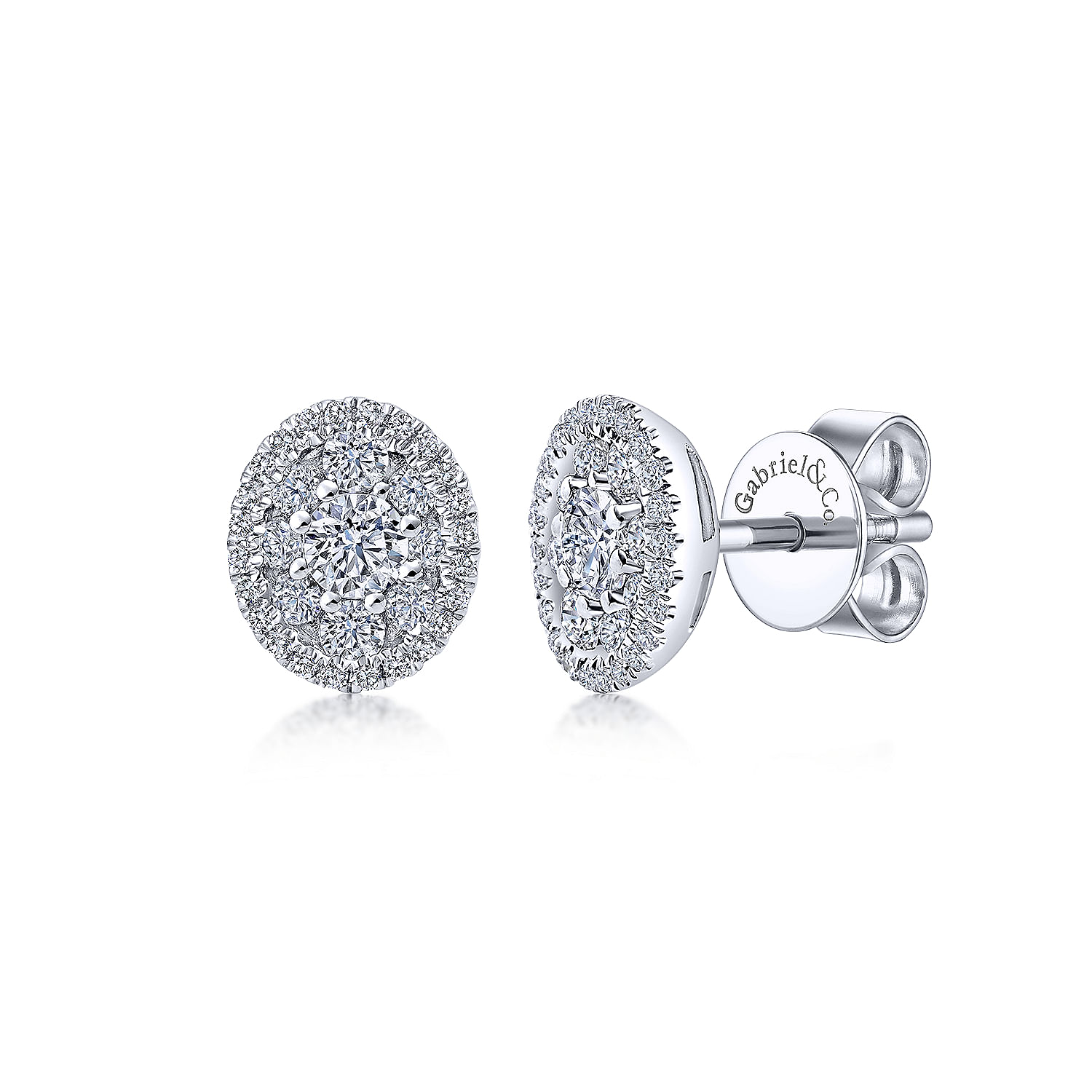 14k White Gold Diamond Stud 14k White Gold Diamond Stud