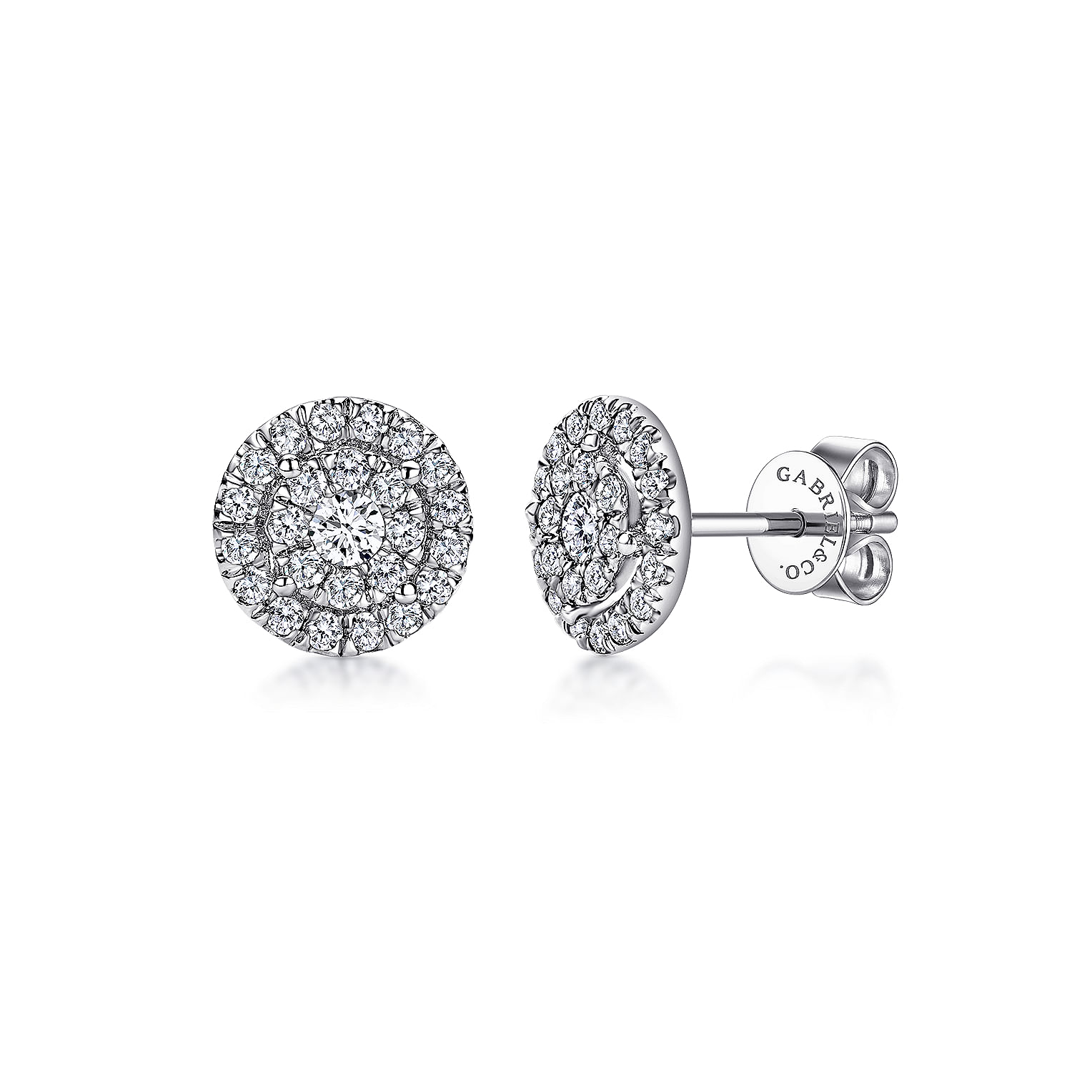 14k White Gold Diamond Stud 14k White Gold Diamond Stud