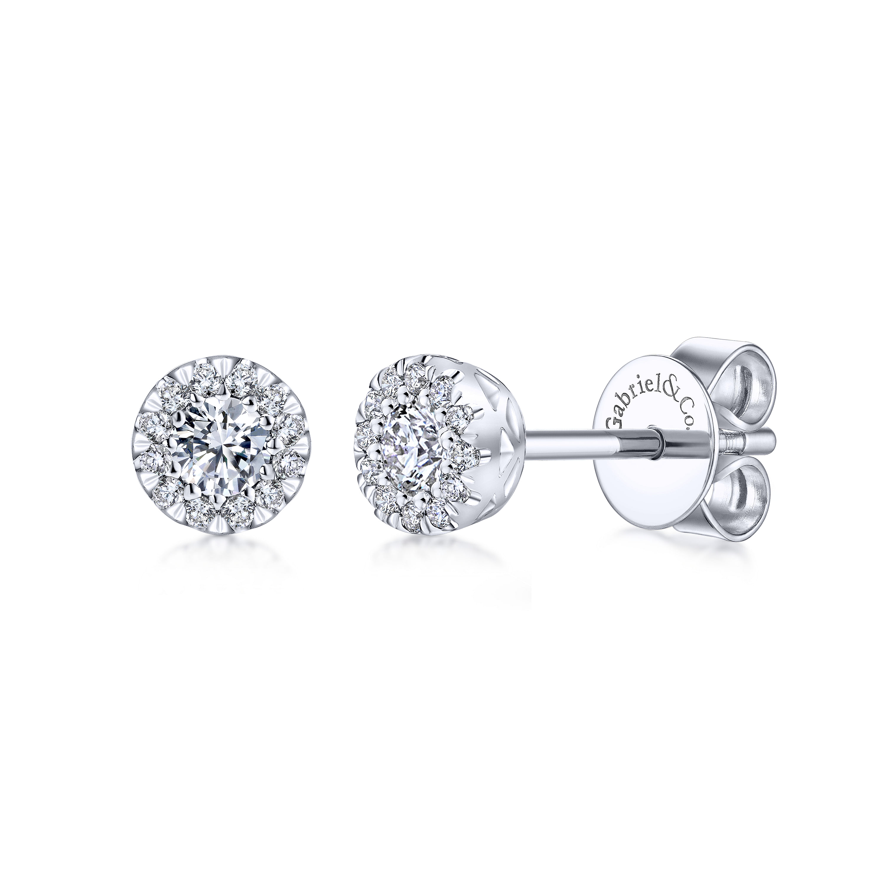 14k White Gold Diamond Stud 14k White Gold Diamond Stud