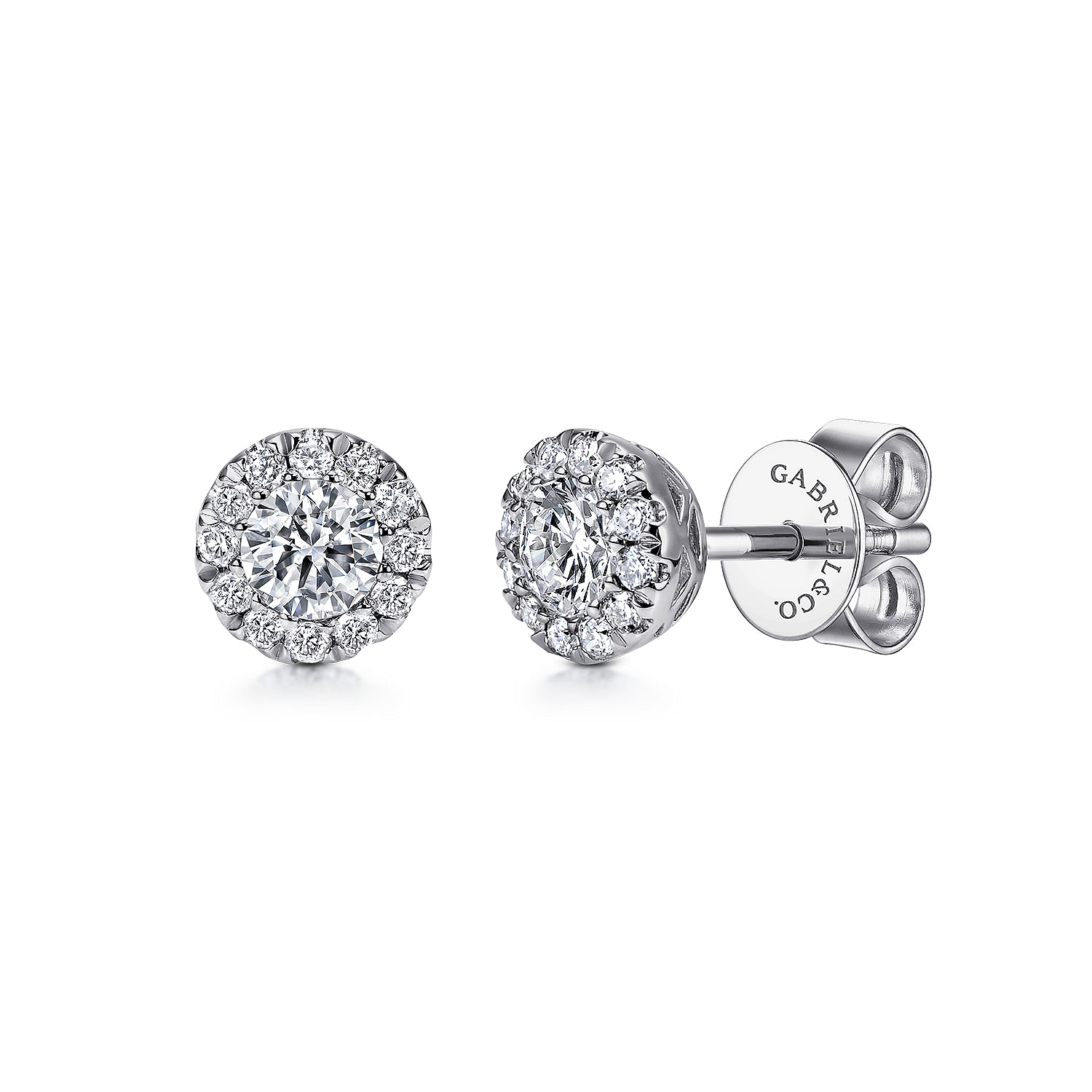 14k White Gold Diamond Stud 14k White Gold Diamond Stud