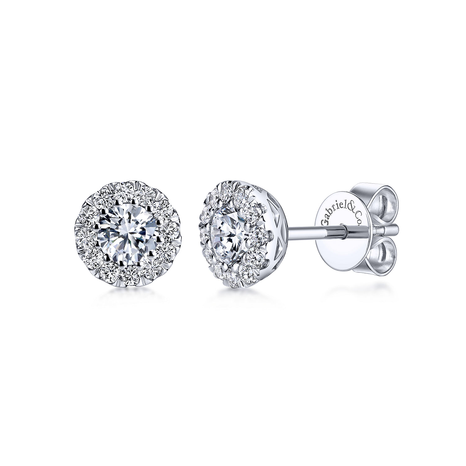 14k White Gold Diamond Stud 14k White Gold Diamond Stud