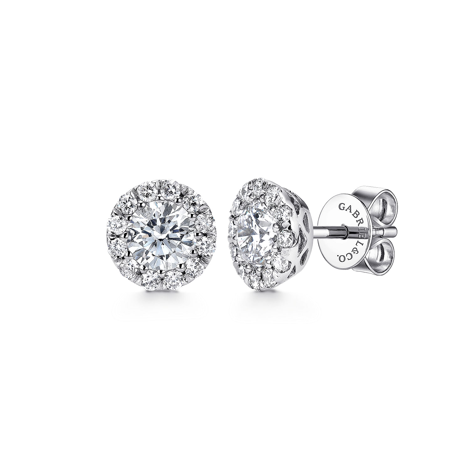 14k White Gold Diamond Stud 14k White Gold Diamond Stud