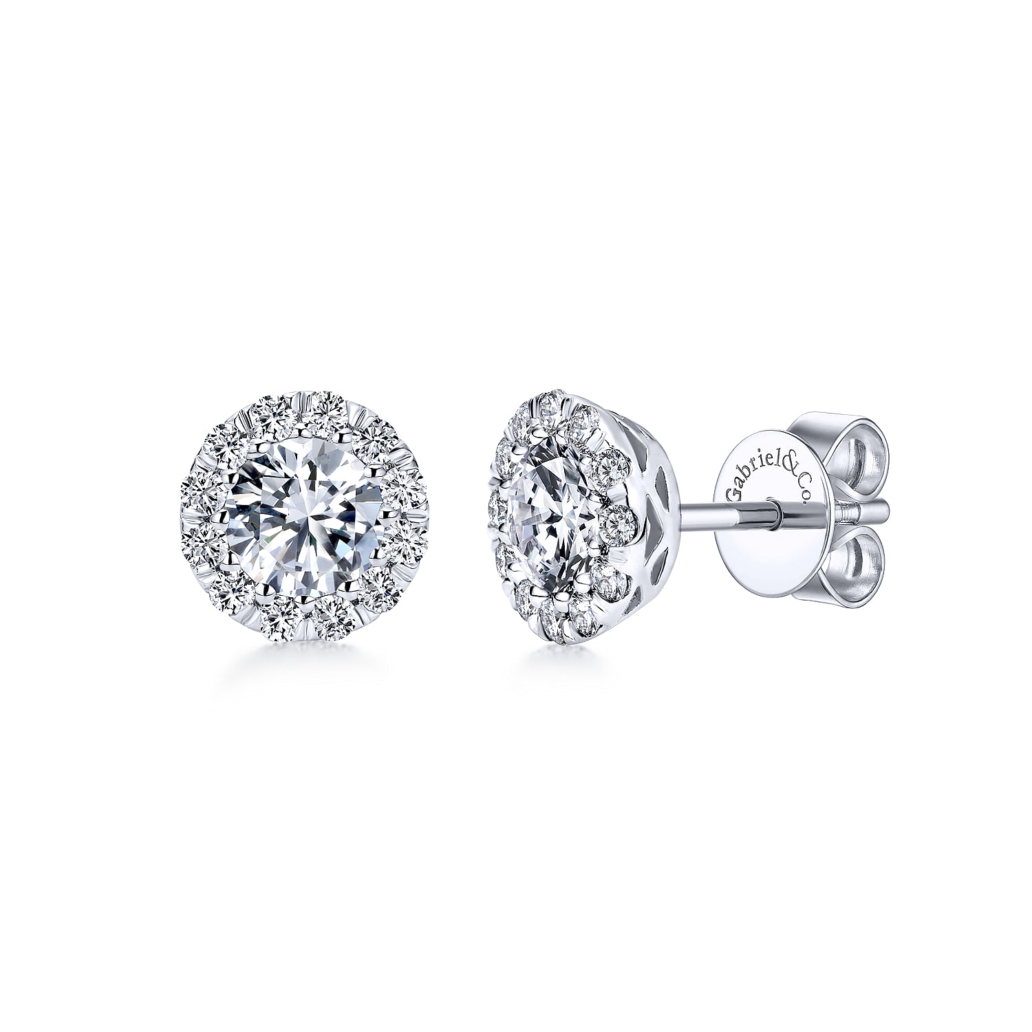 14k White Gold Diamond Stud 14k White Gold Diamond Stud