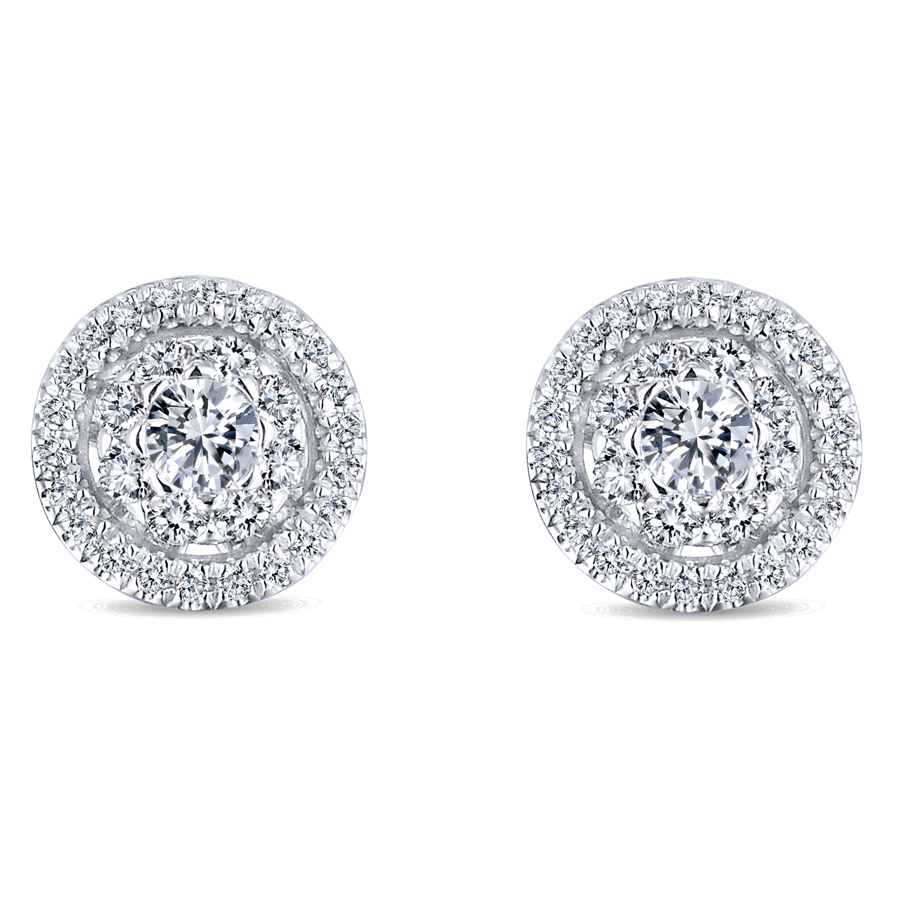 14k White Gold Diamond Stud 14k White Gold Diamond Stud
