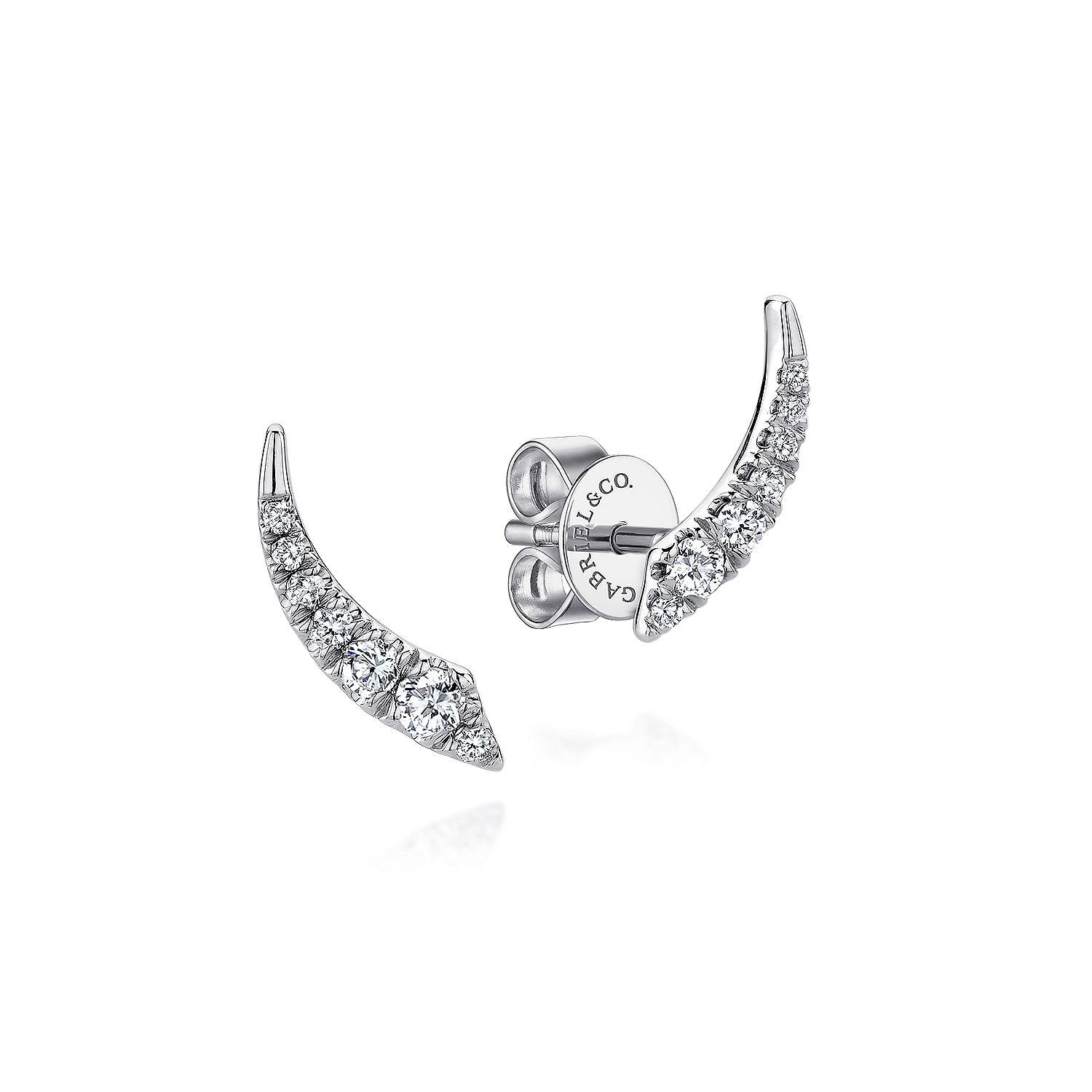 14k White Gold Diamond Stud 14k White Gold Diamond Stud