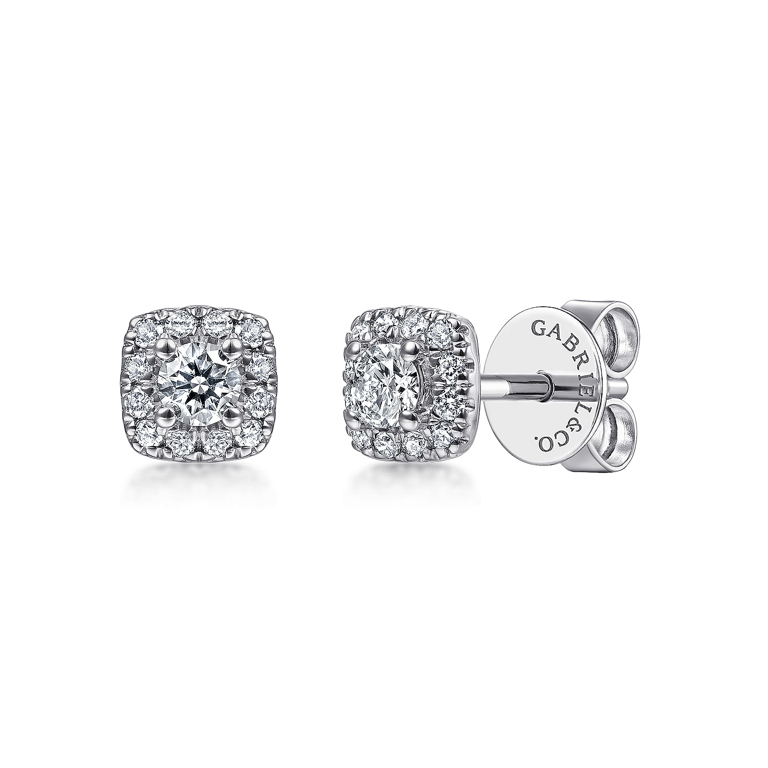 14k White Gold Diamond Stud 14k White Gold Diamond Stud