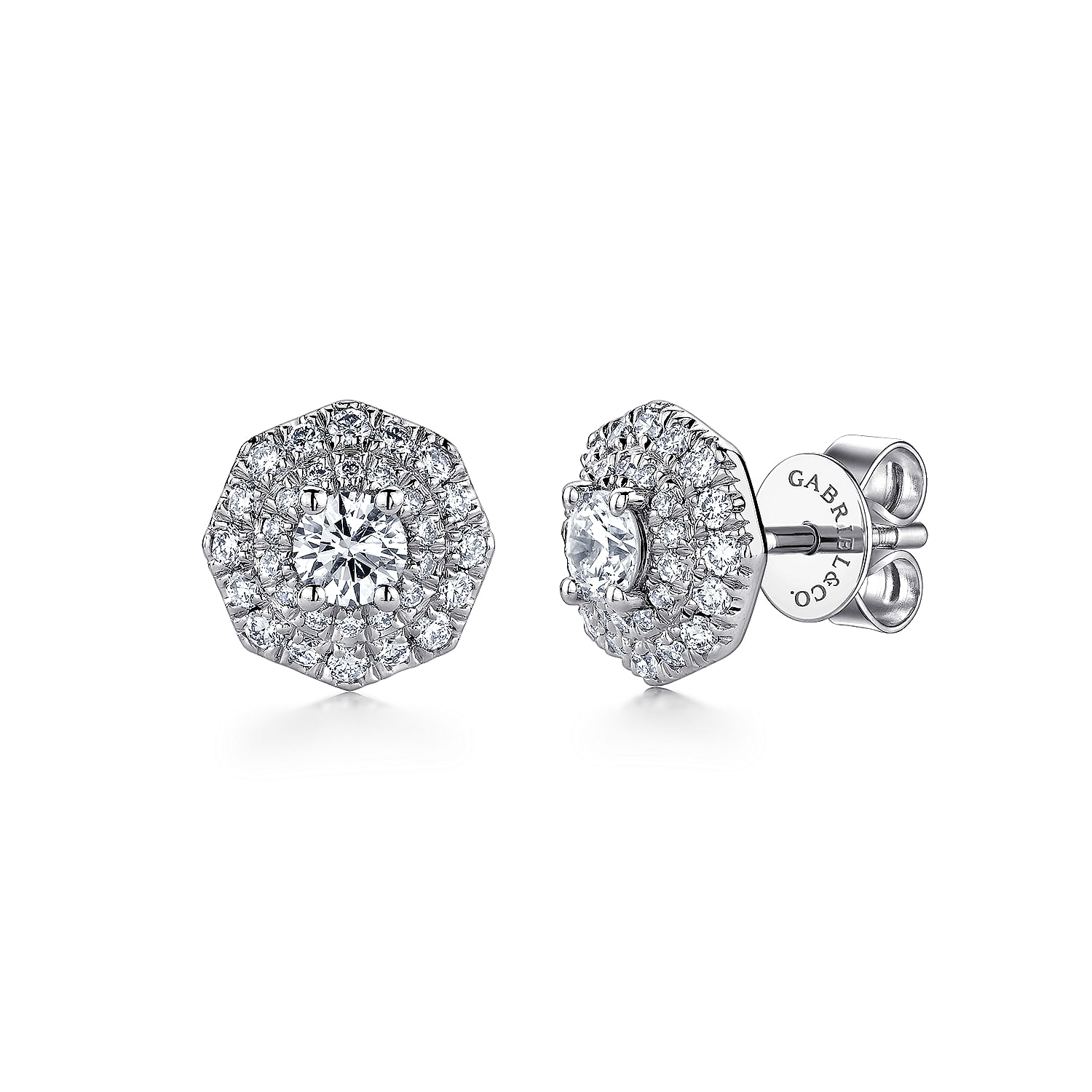 14k White Gold Diamond Stud 14k White Gold Diamond Stud