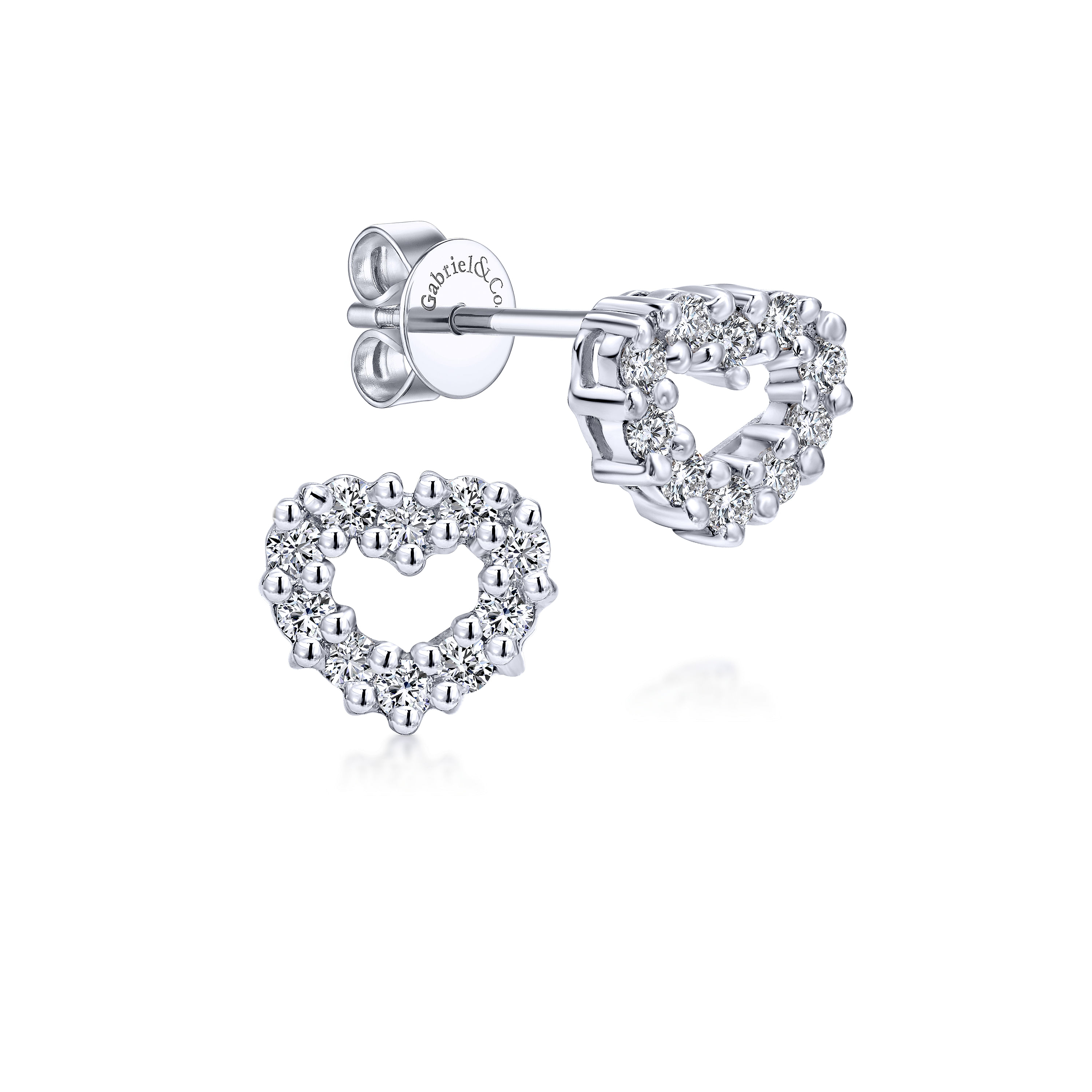 14k White Gold Diamond Stud 14k White Gold Diamond Stud