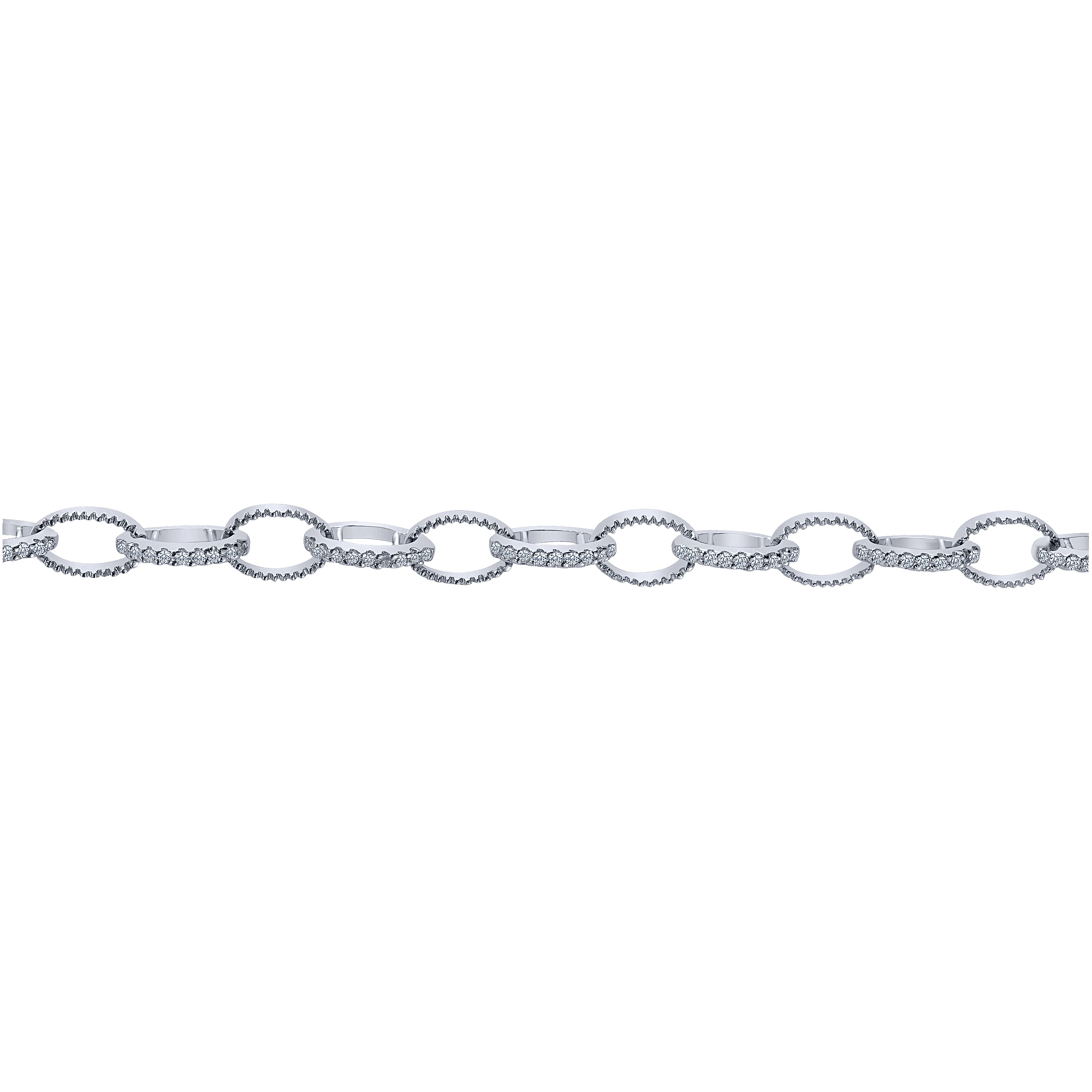 14k White Gold Diamond Tennis Bracelet angle 2 14k White Gold Diamond Tennis Bracelet angle 2