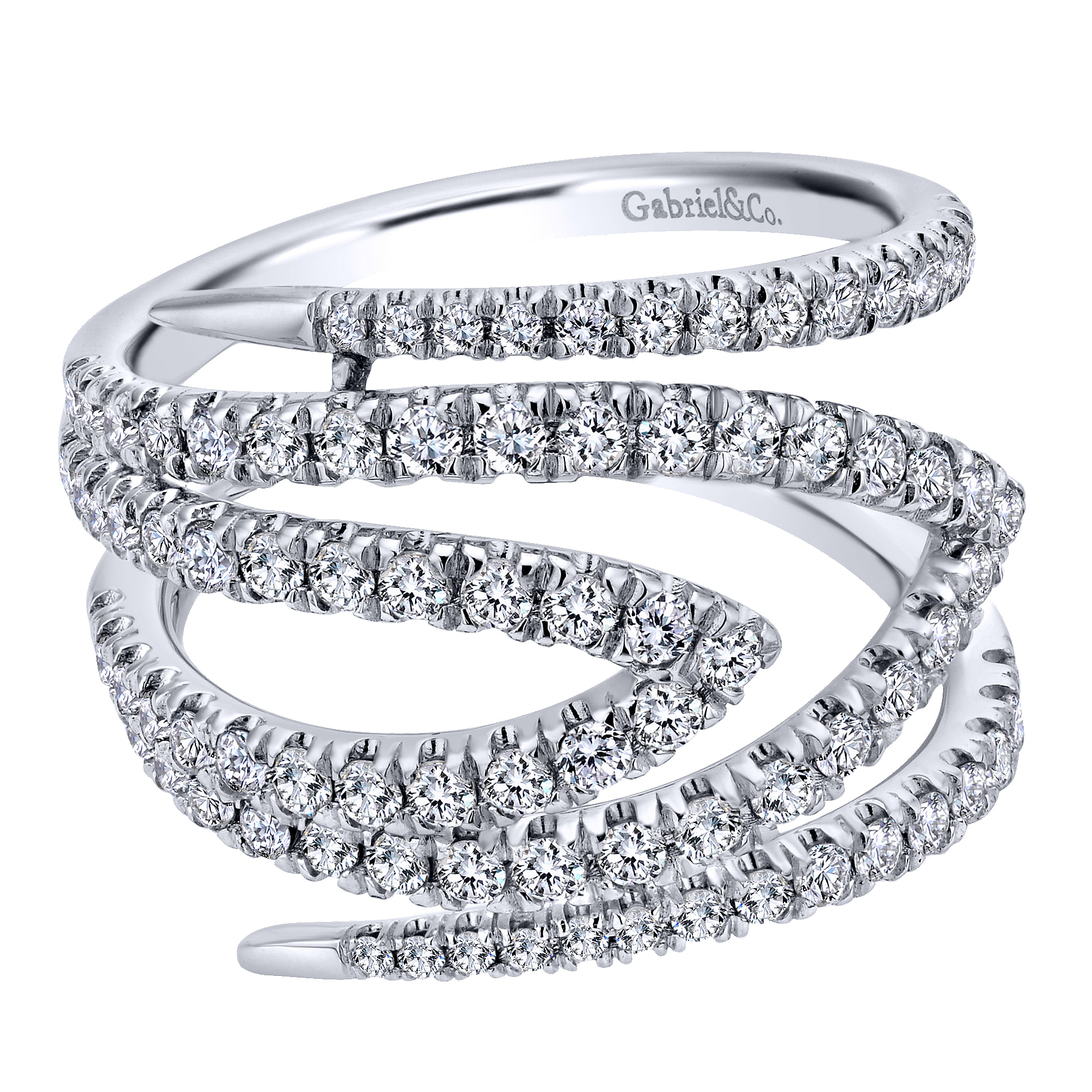 14k White Gold Diamond Wide Band 14k White Gold Diamond Wide Band