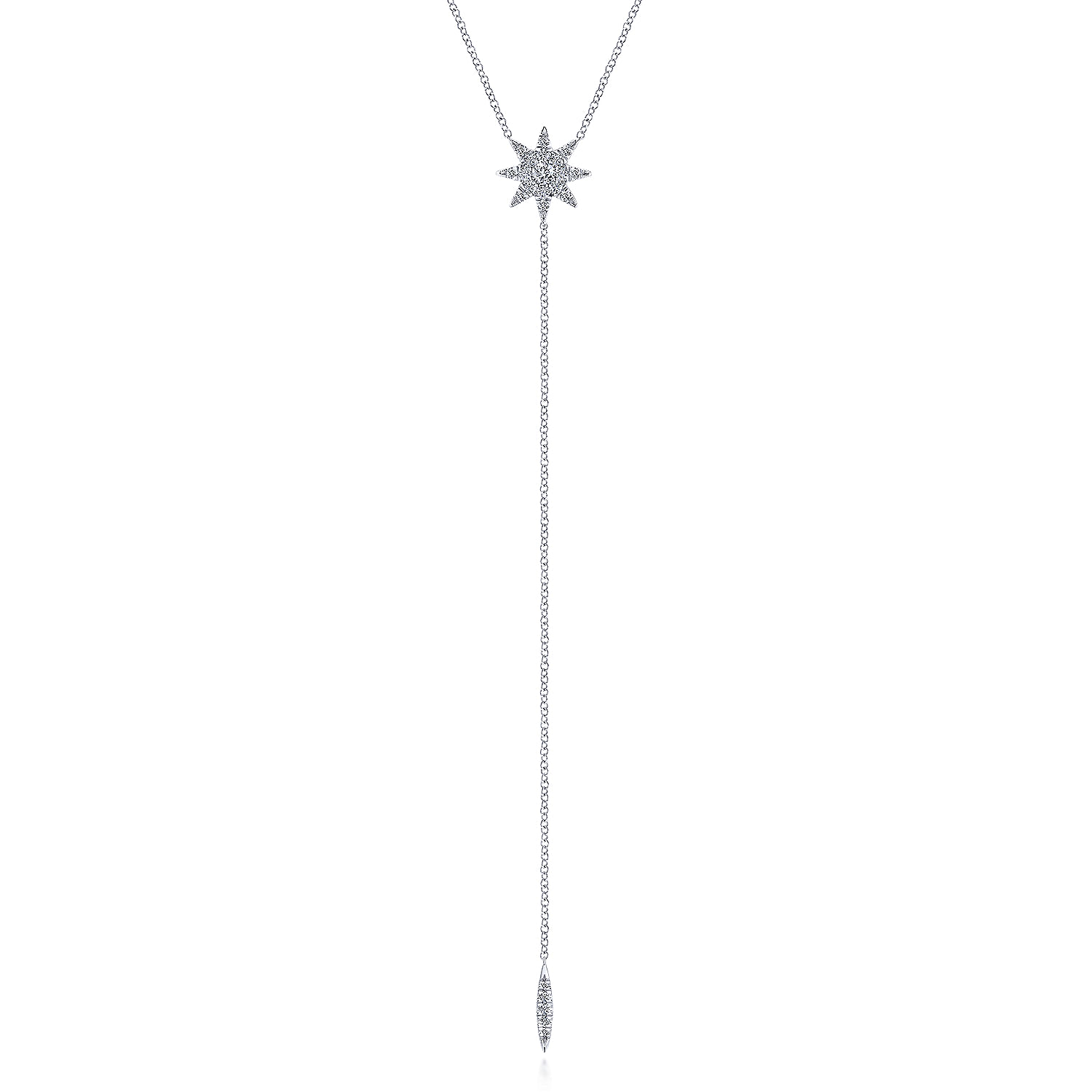 14k White Gold Diamond Y Knots 14k White Gold Diamond Y Knots