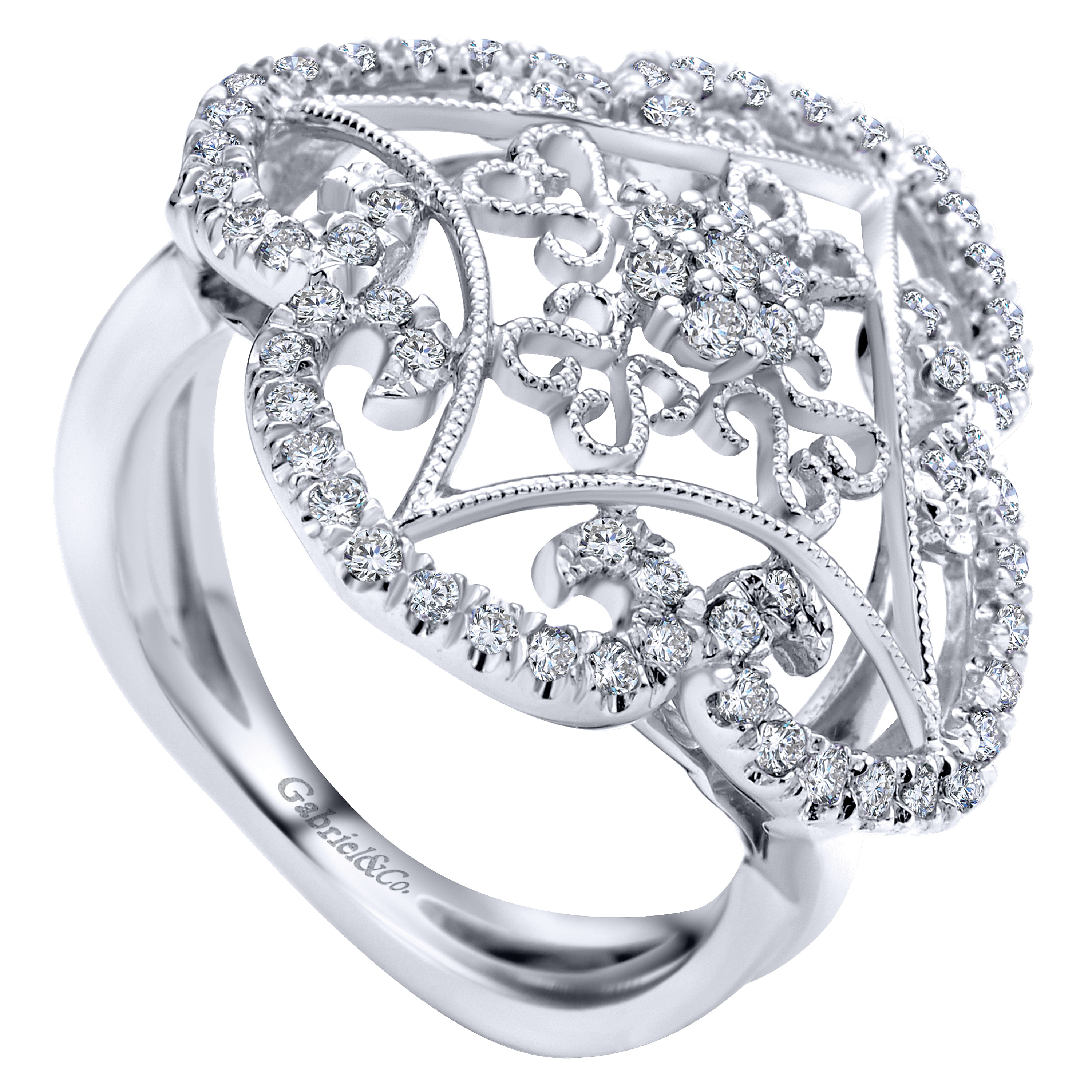 14k White Gold Flirtation Fashion Ladies 14k White Gold Flirtation Fashion Ladies