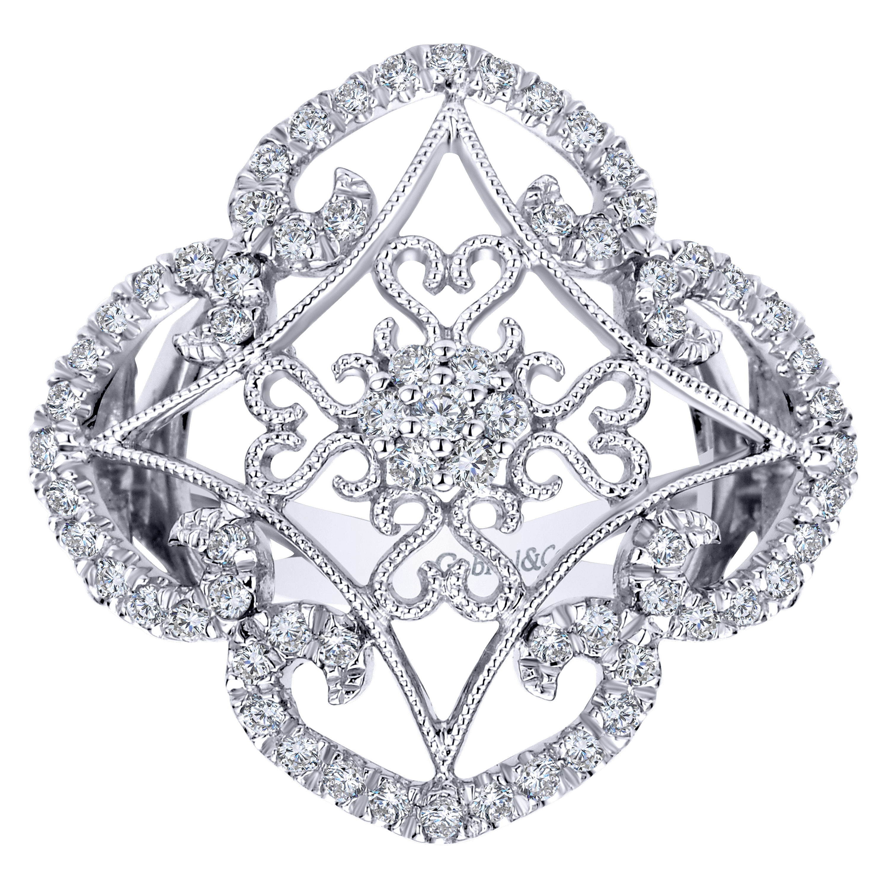 14k White Gold Flirtation Fashion Ladies 14k White Gold Flirtation Fashion Ladies