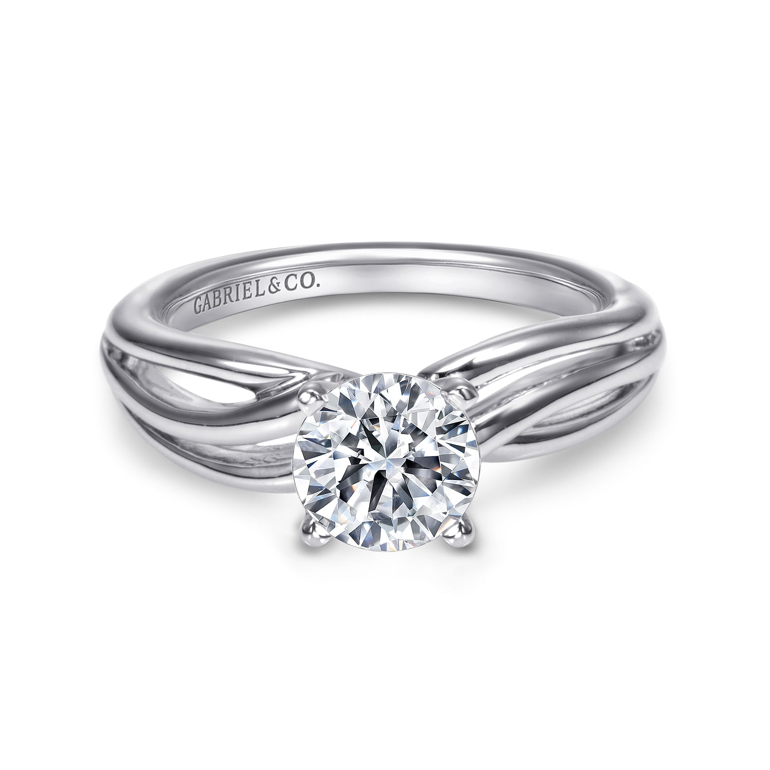 14k White Gold Free Form 14k White Gold Free Form