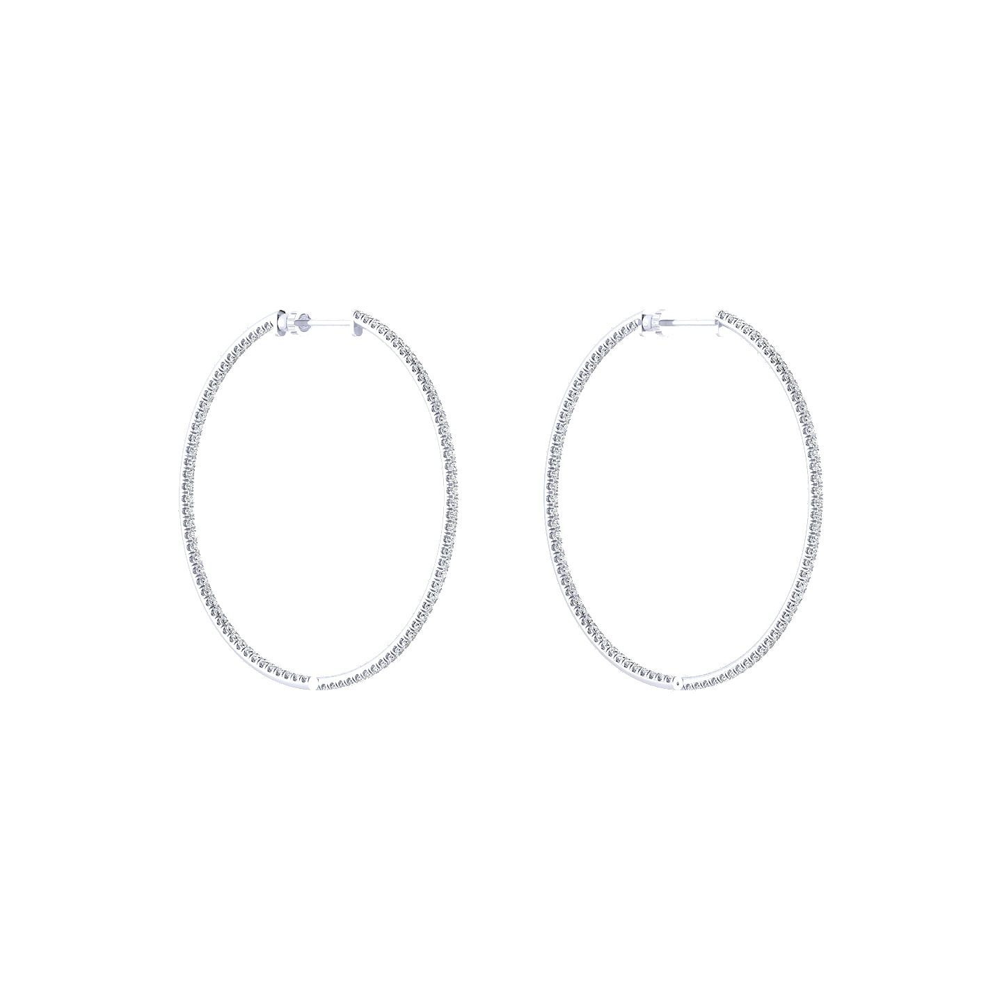 14k White Gold Classic Hoop 14k White Gold Classic Hoop
