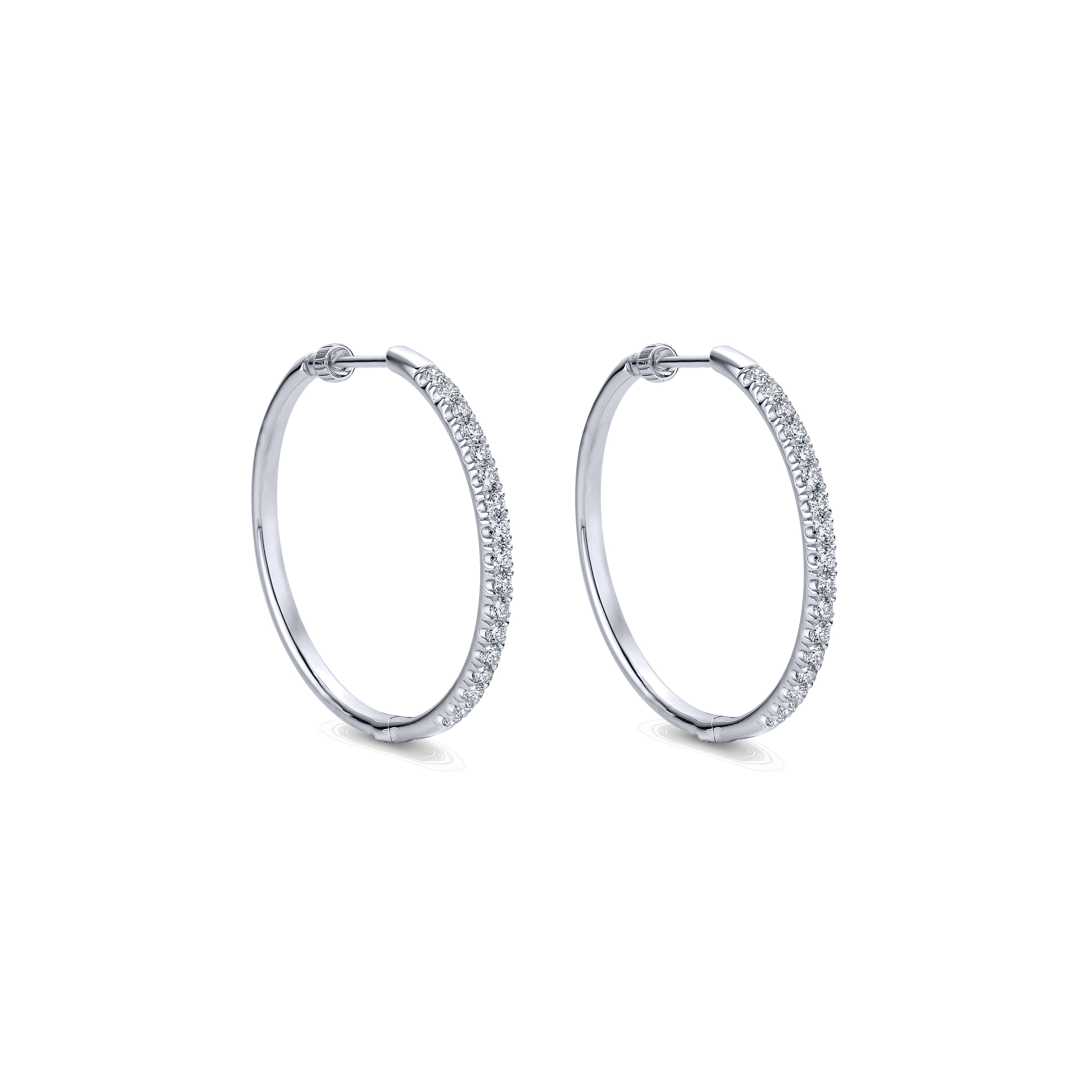 14k White Gold Classic Hoop 14k White Gold Classic Hoop