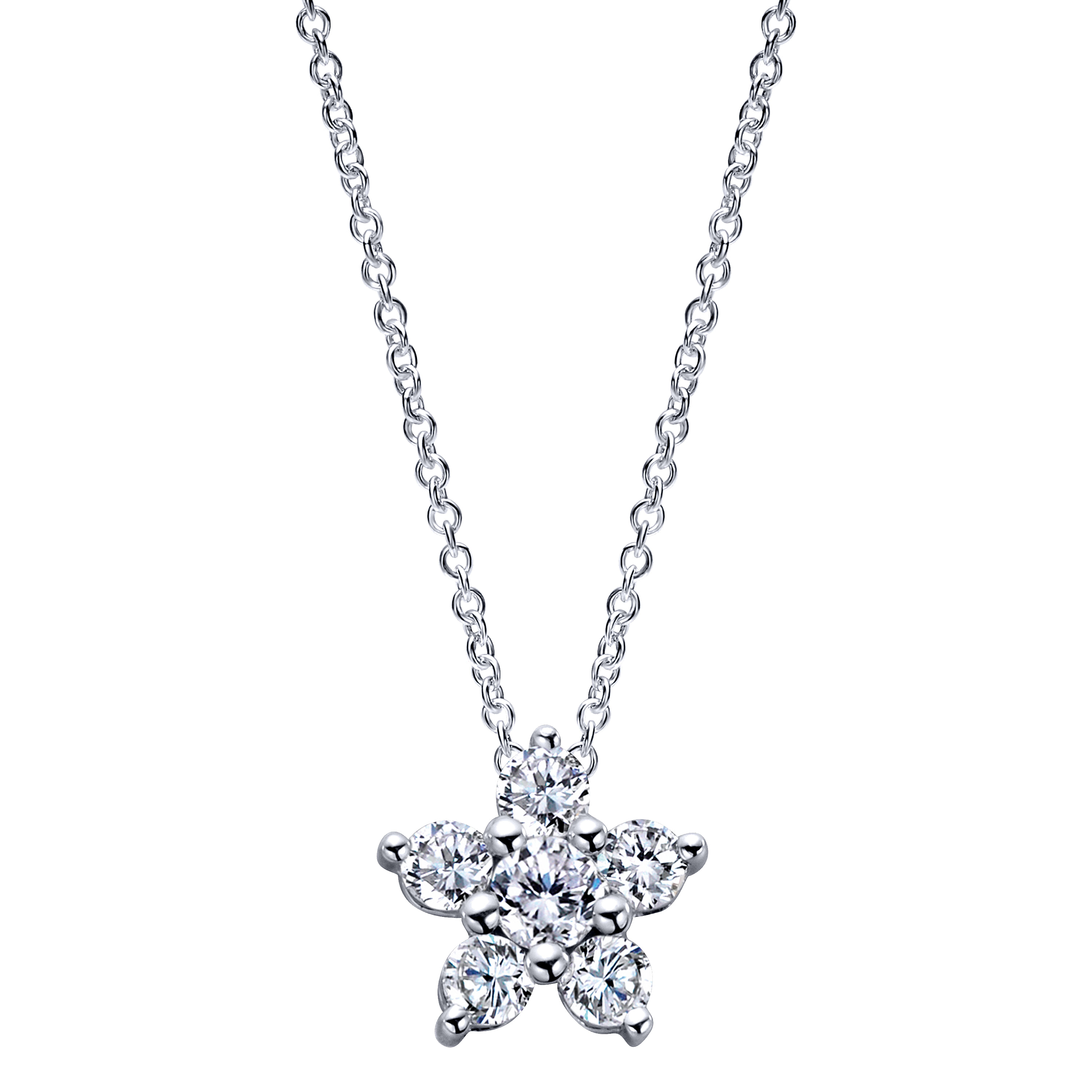 14k White Gold Messier Fashion Necklace | NK5066W45JJ