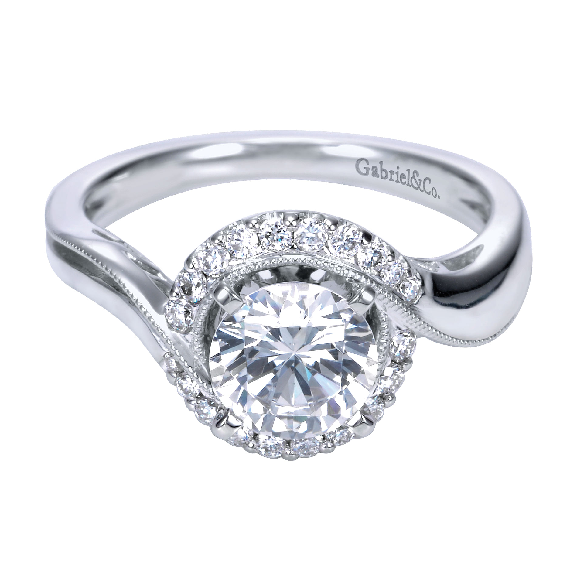 14k White Gold Round Halo 14k White Gold Round Halo