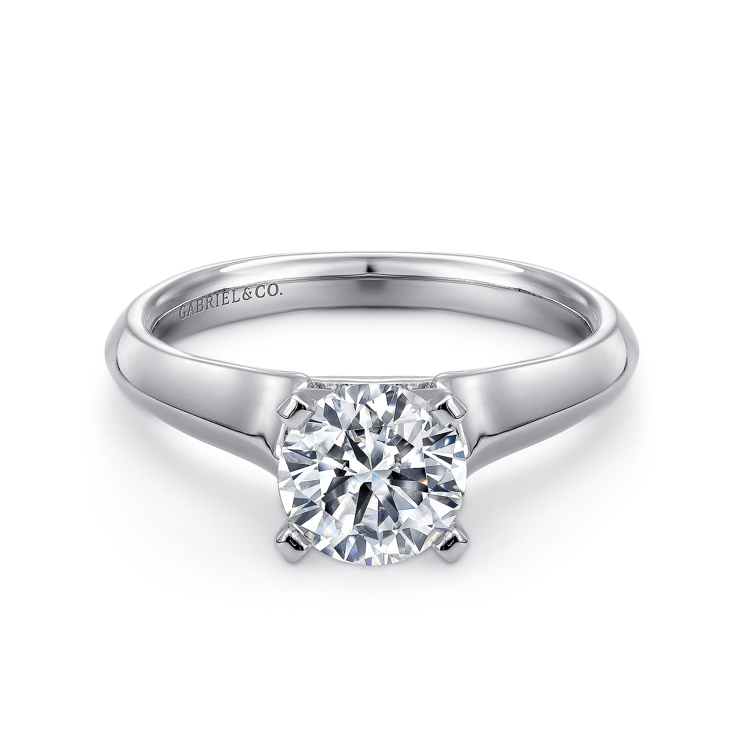 14k White Gold Solitaire 14k White Gold Solitaire