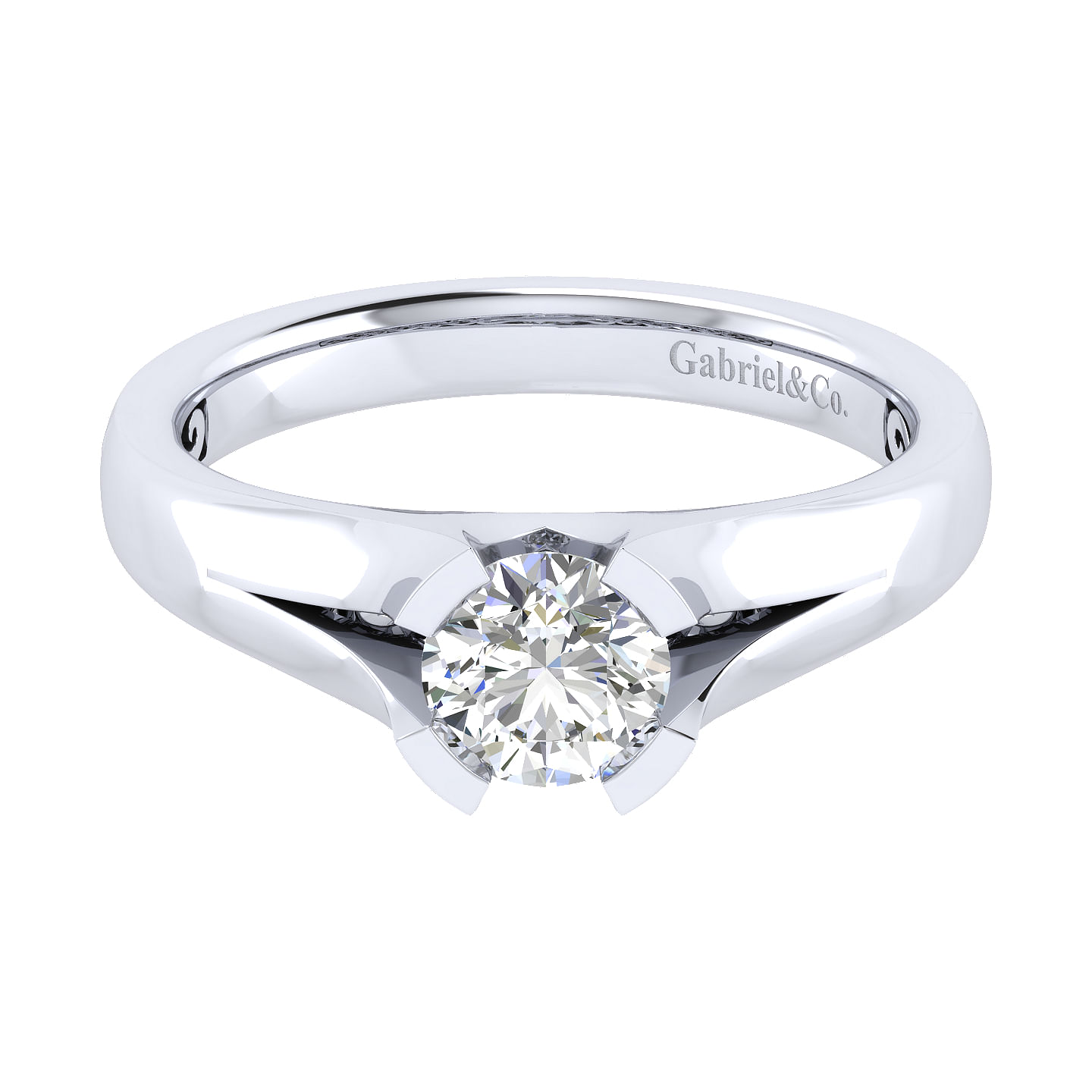 14k White Gold Solitaire 14k White Gold Solitaire