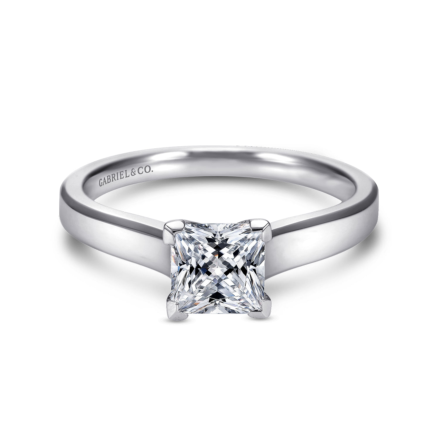 14k White Gold Solitaire 14k White Gold Solitaire