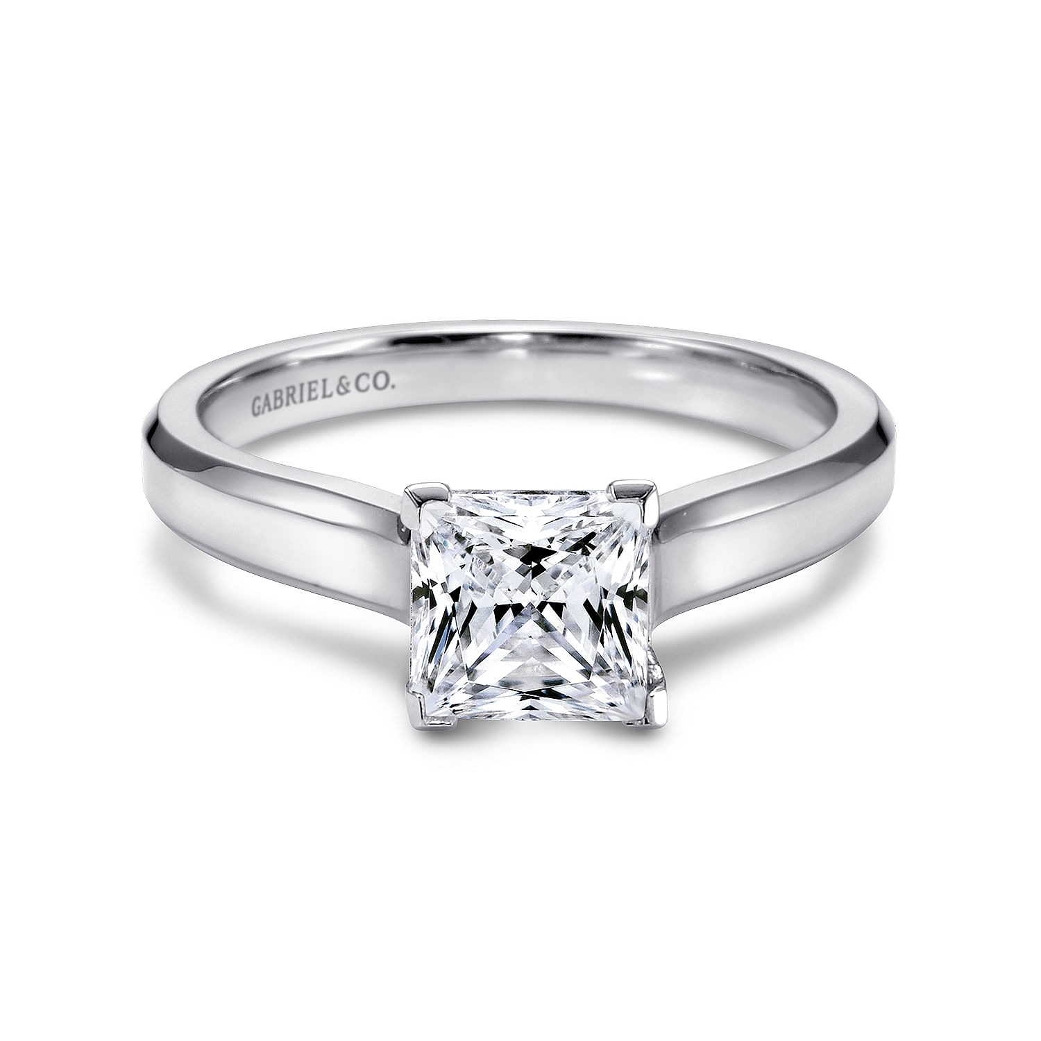 14k White Gold Solitaire 14k White Gold Solitaire