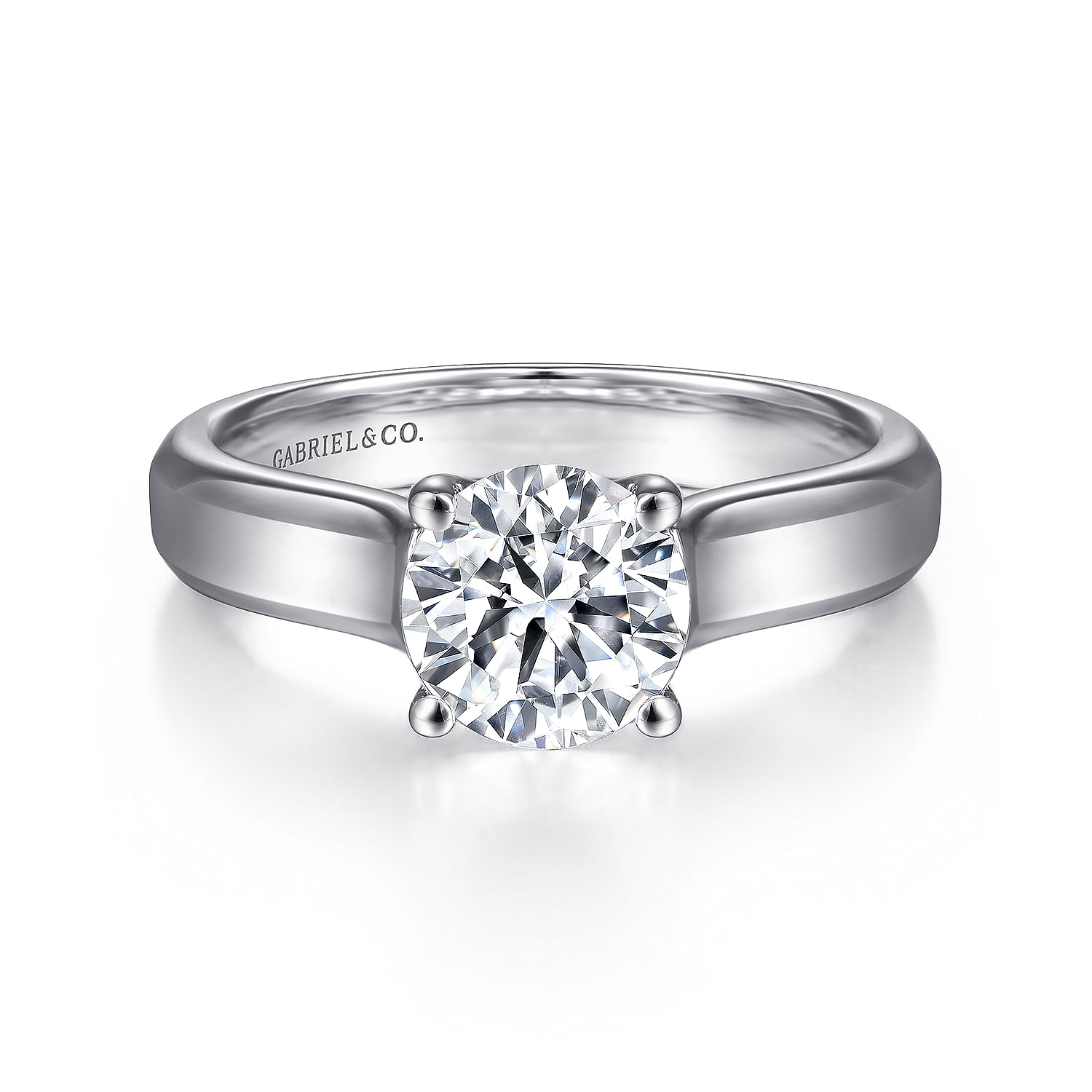 14k White Gold Solitaire 14k White Gold Solitaire