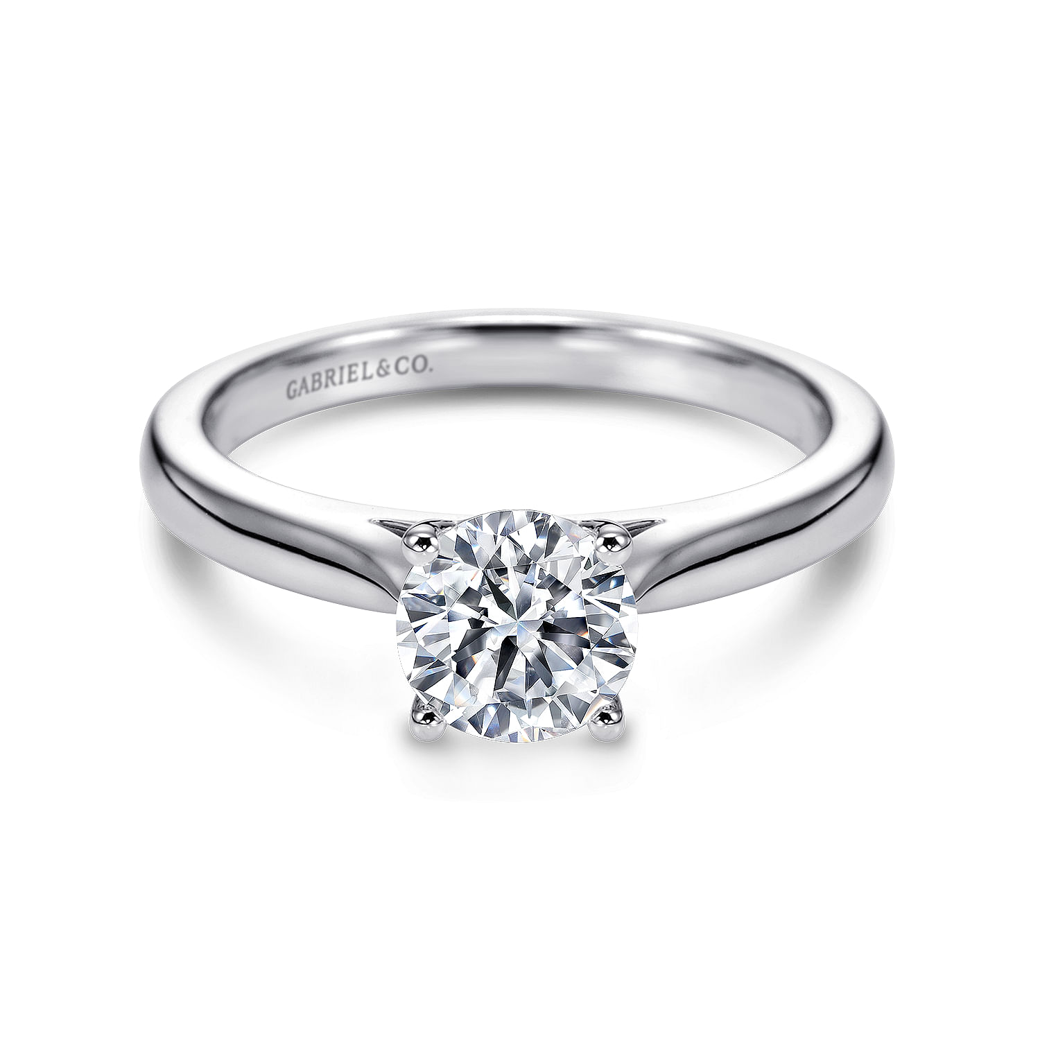 14k White Gold Solitaire 14k White Gold Solitaire