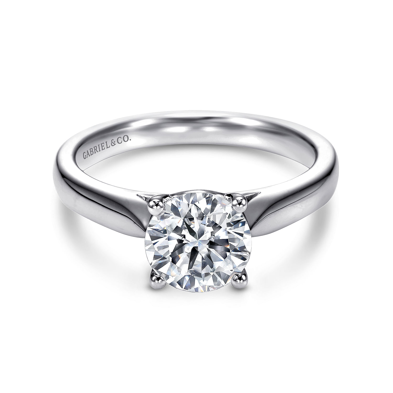 14k White Gold Solitaire 14k White Gold Solitaire