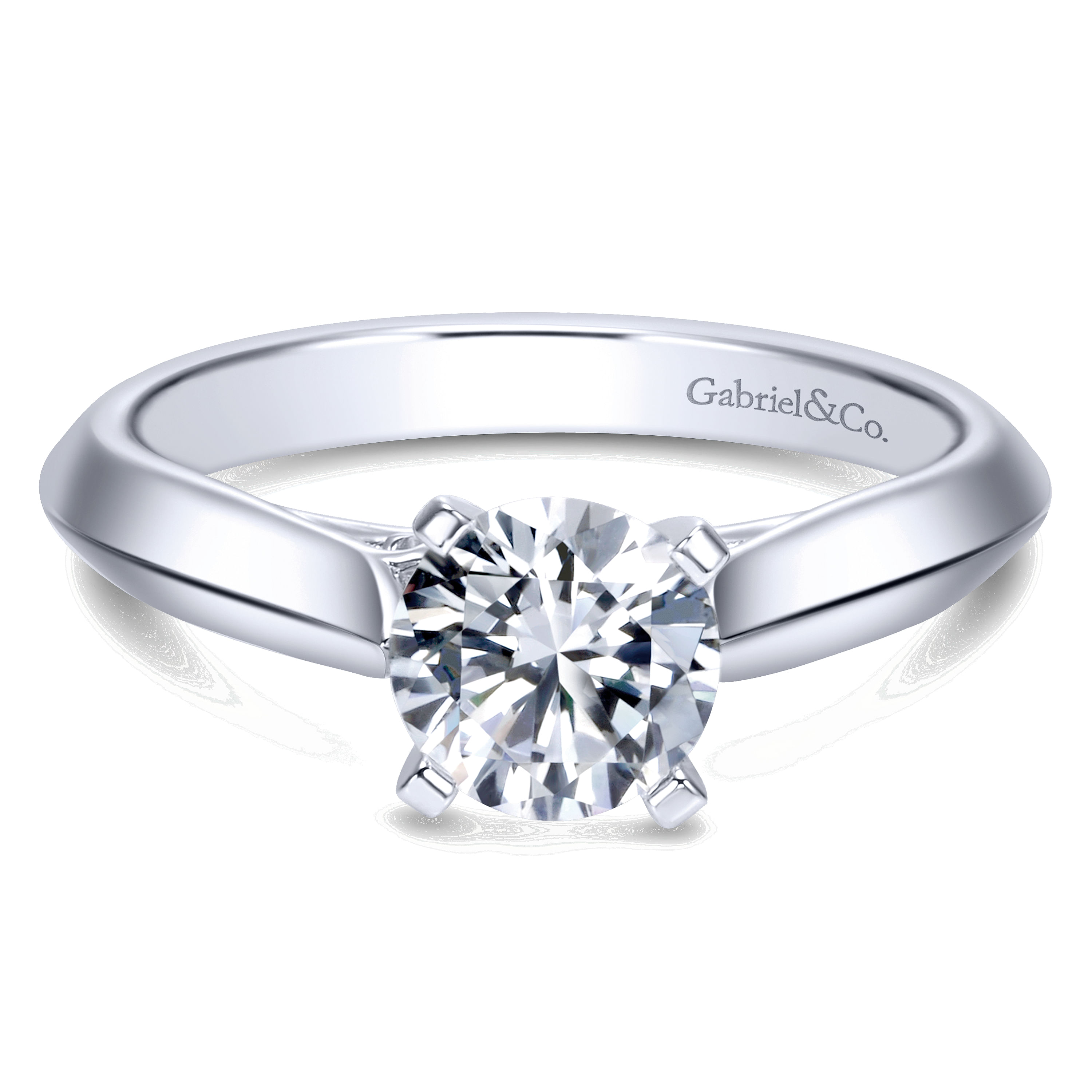 14k White Gold Solitaire 14k White Gold Solitaire