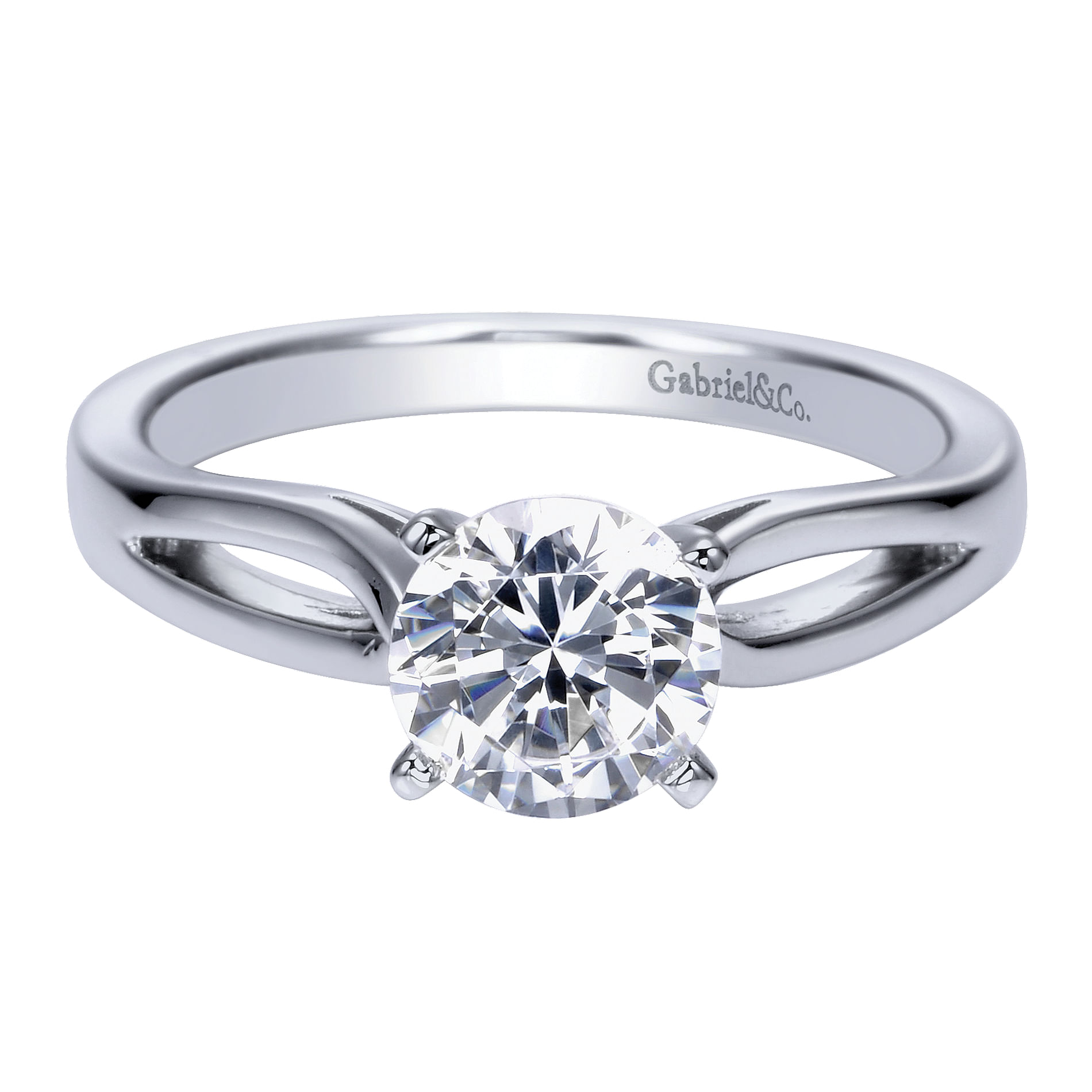 14k White Gold Solitaire 14k White Gold Solitaire