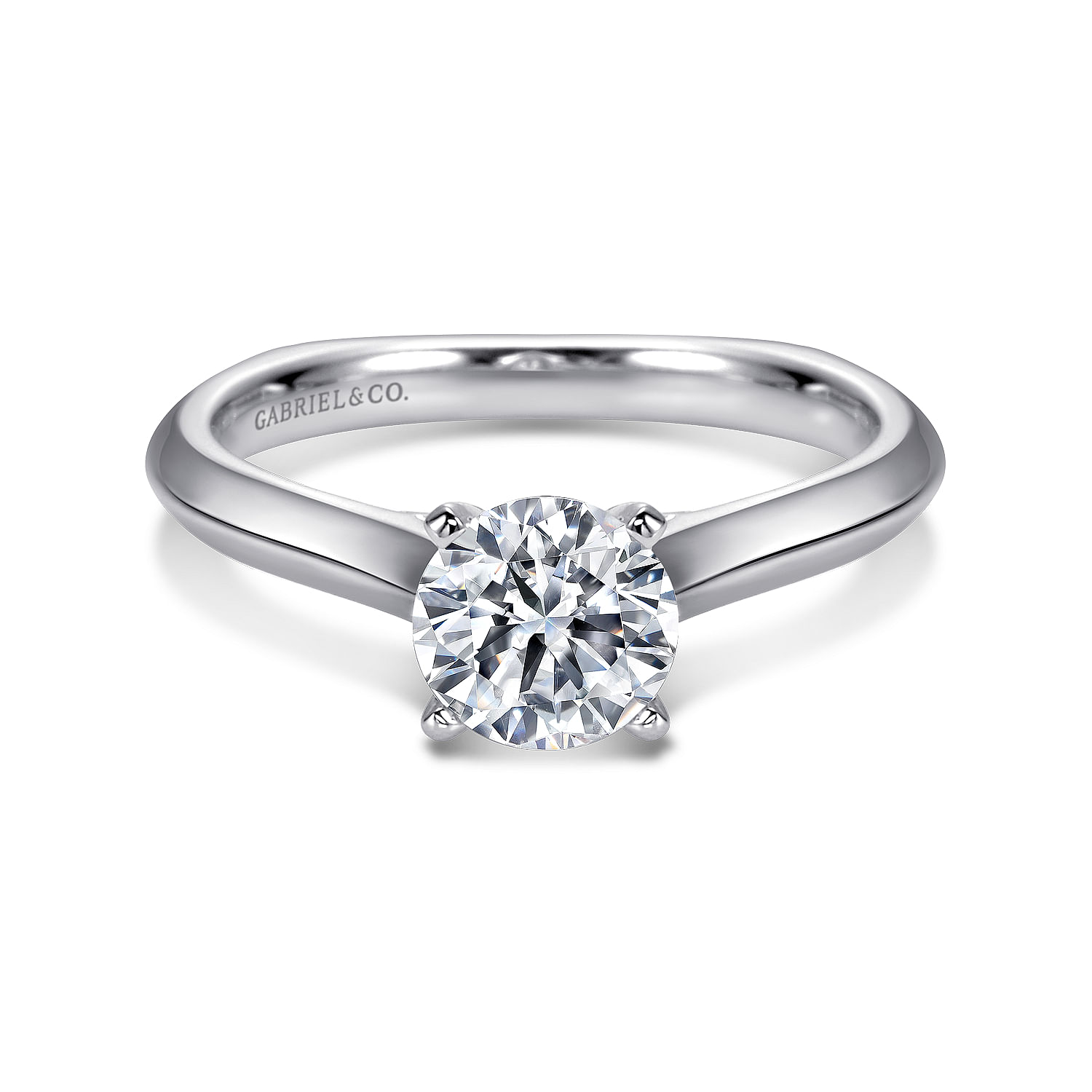 14k White Gold Solitaire 14k White Gold Solitaire